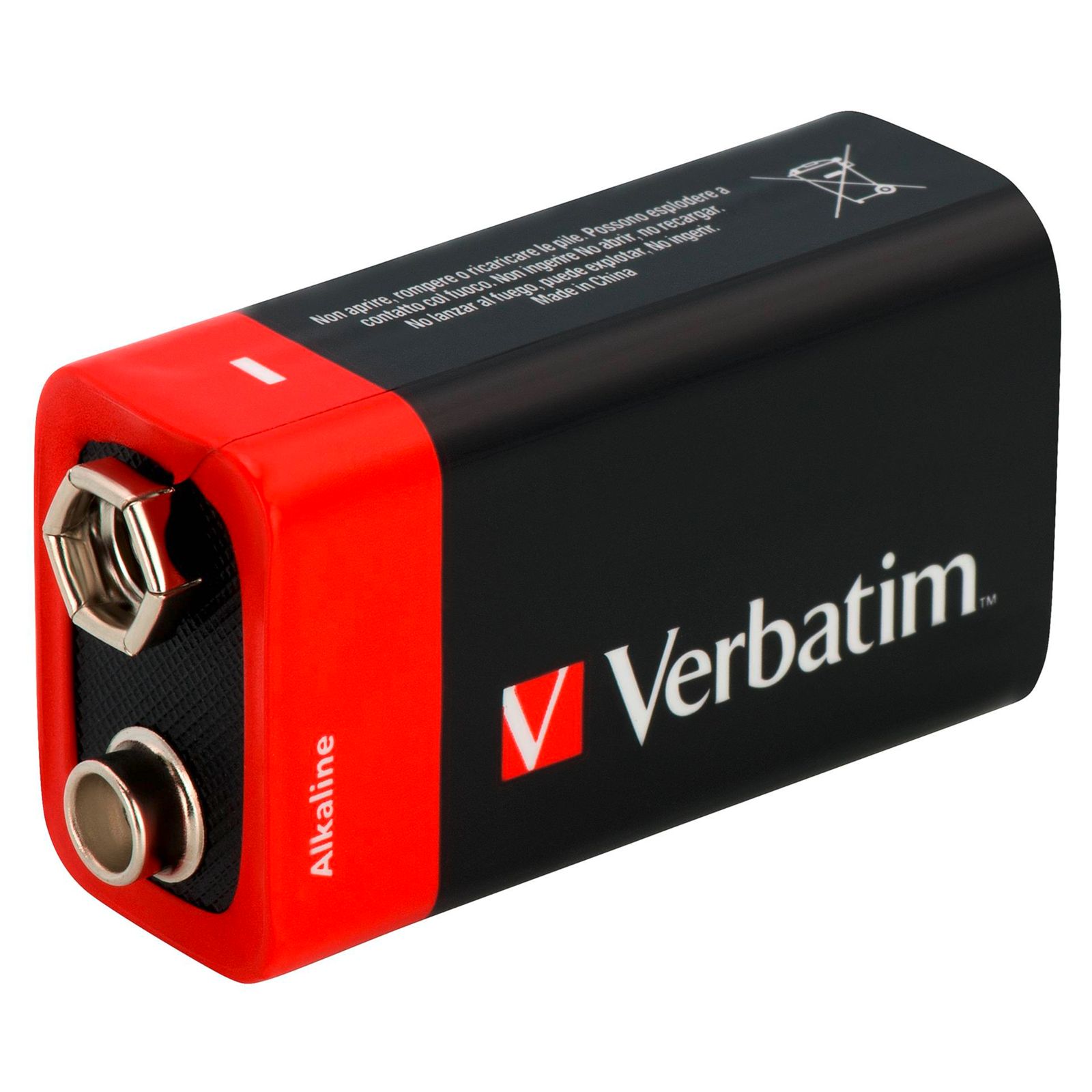 10x1 Verbatim batteria alcalina 9V-Block 6 LR 61           4
