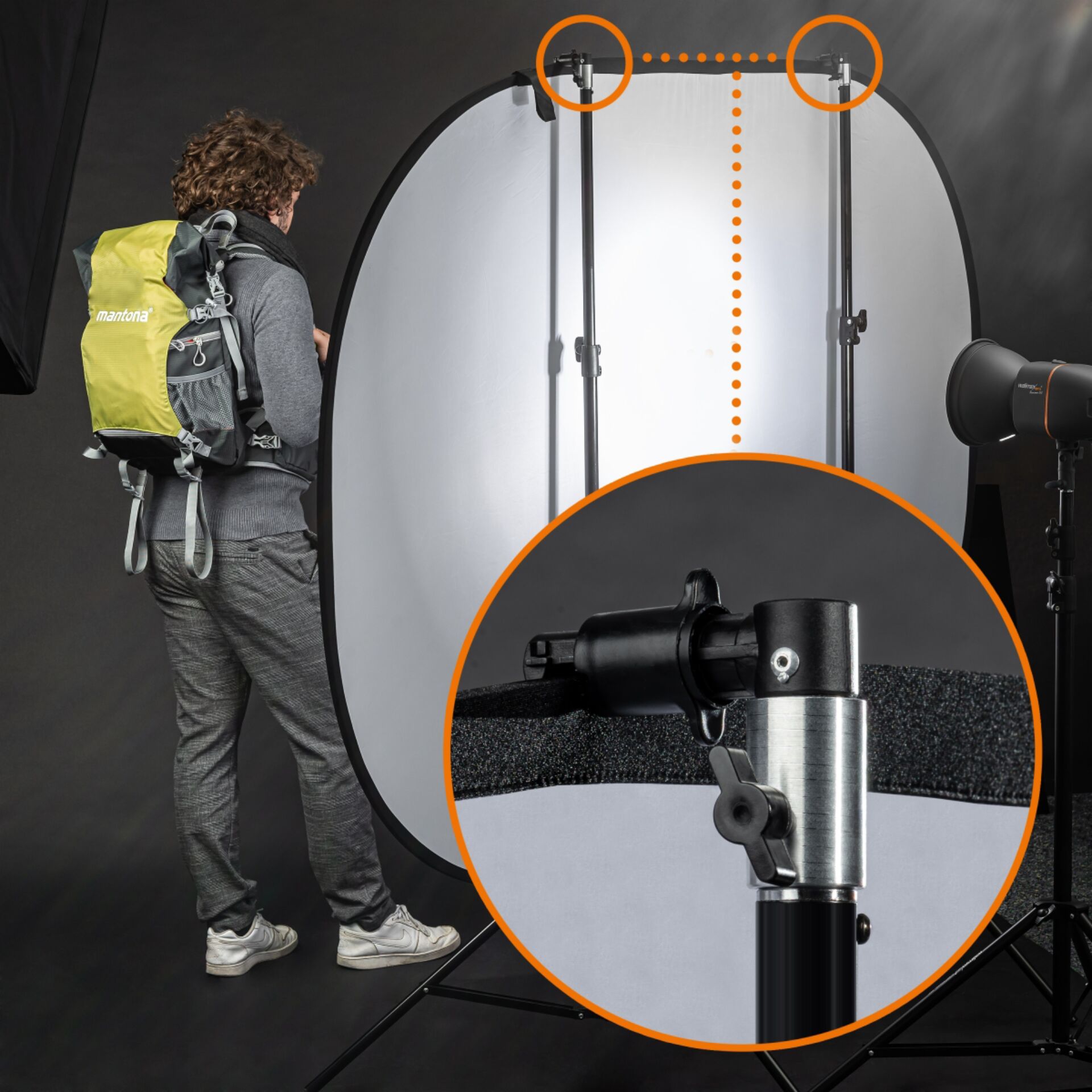 walimex pro supporto riflettore set di 2 pz.