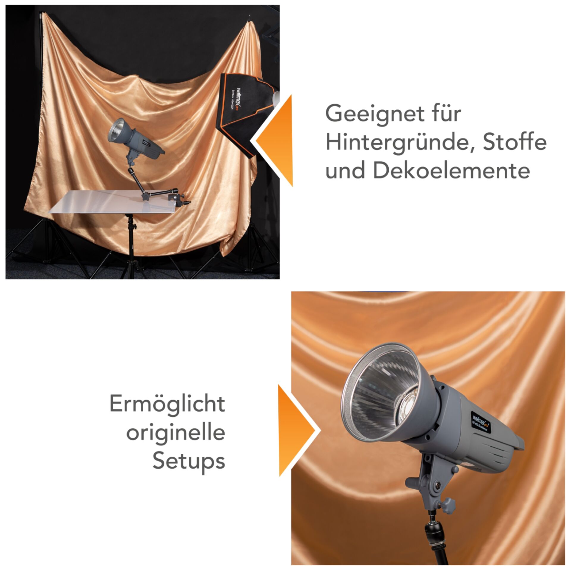 walimex pro supporto riflettore set di 2 pz.