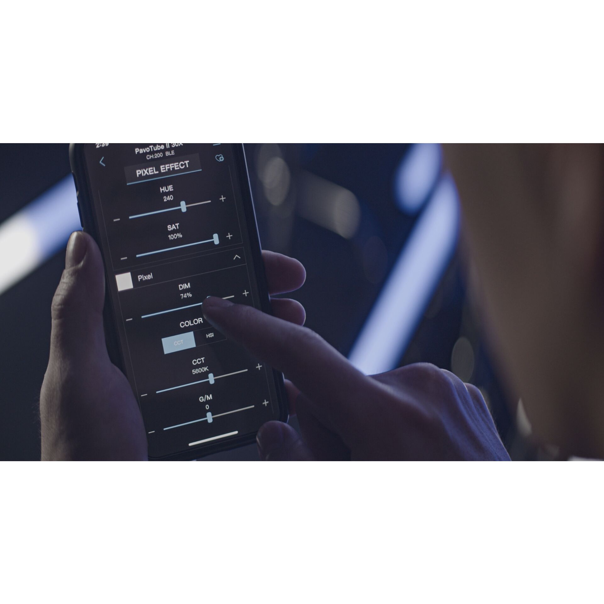 Nanlite PavoTube II 30X 4Kit lamp. effetto colore