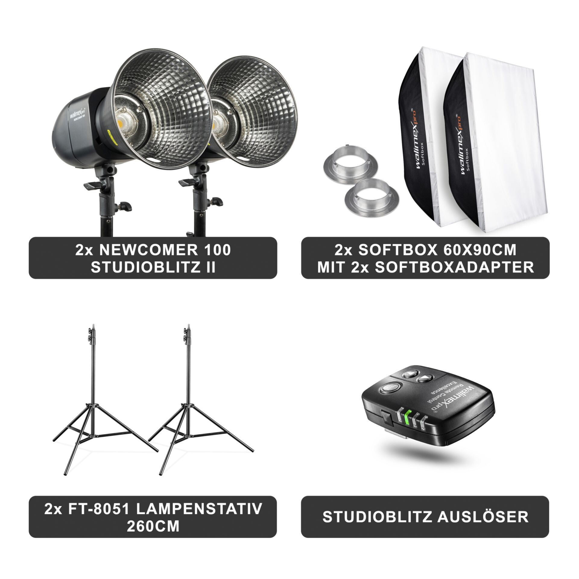 Walimex pro Newcomer 100 II kit Double