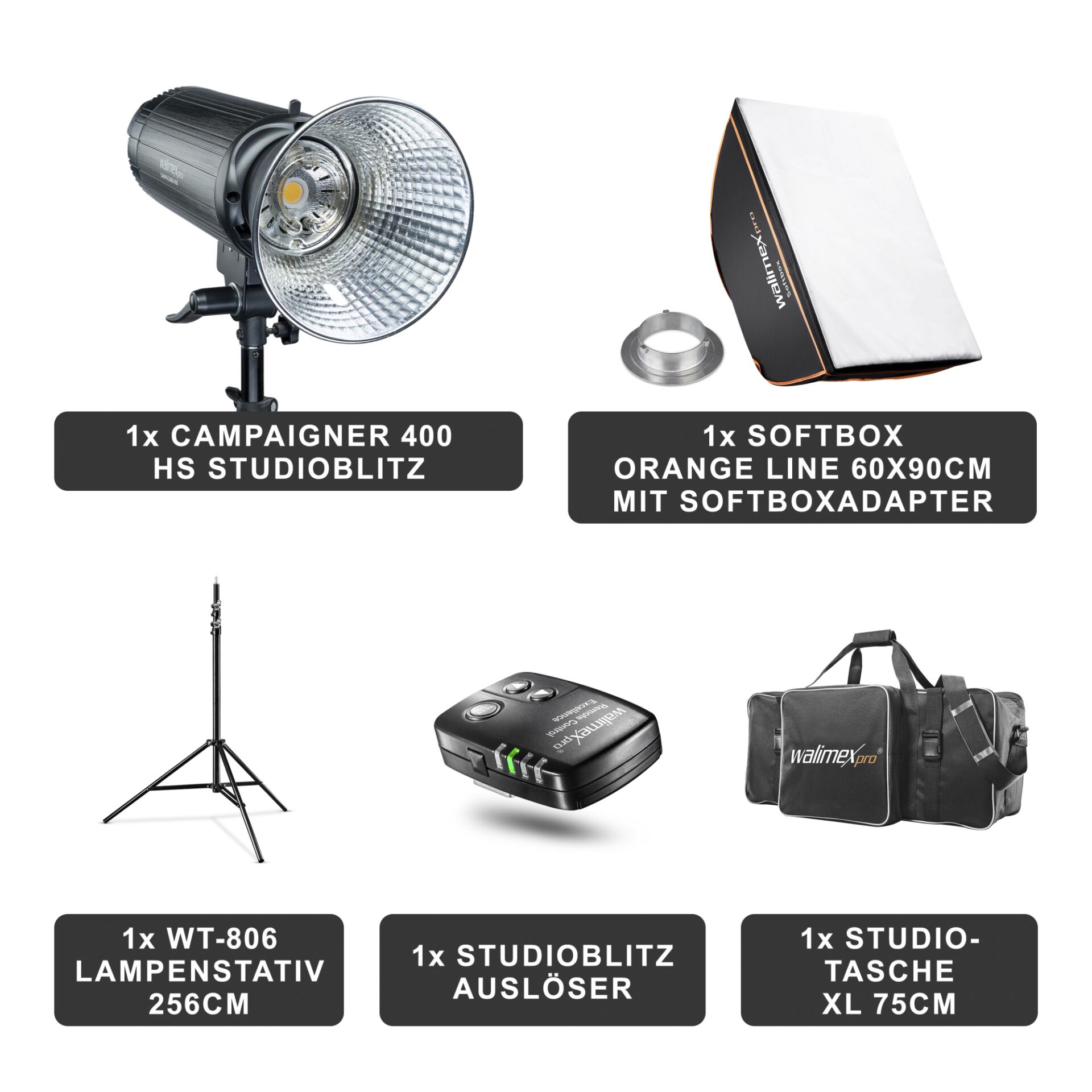 Walimex pro Campaigner 400 HS kit Single