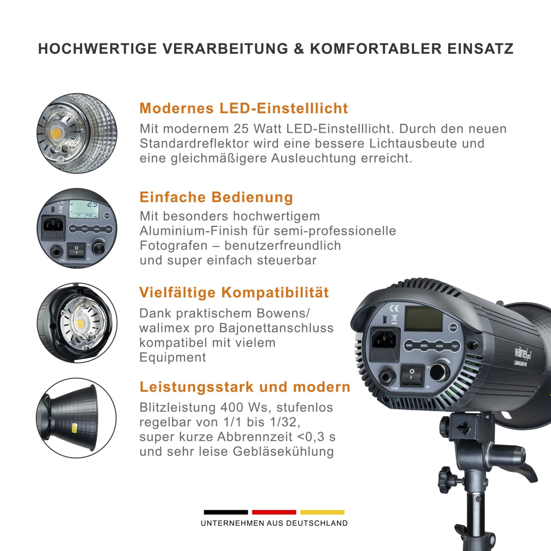 Walimex pro Campaigner 400 HS kit Single