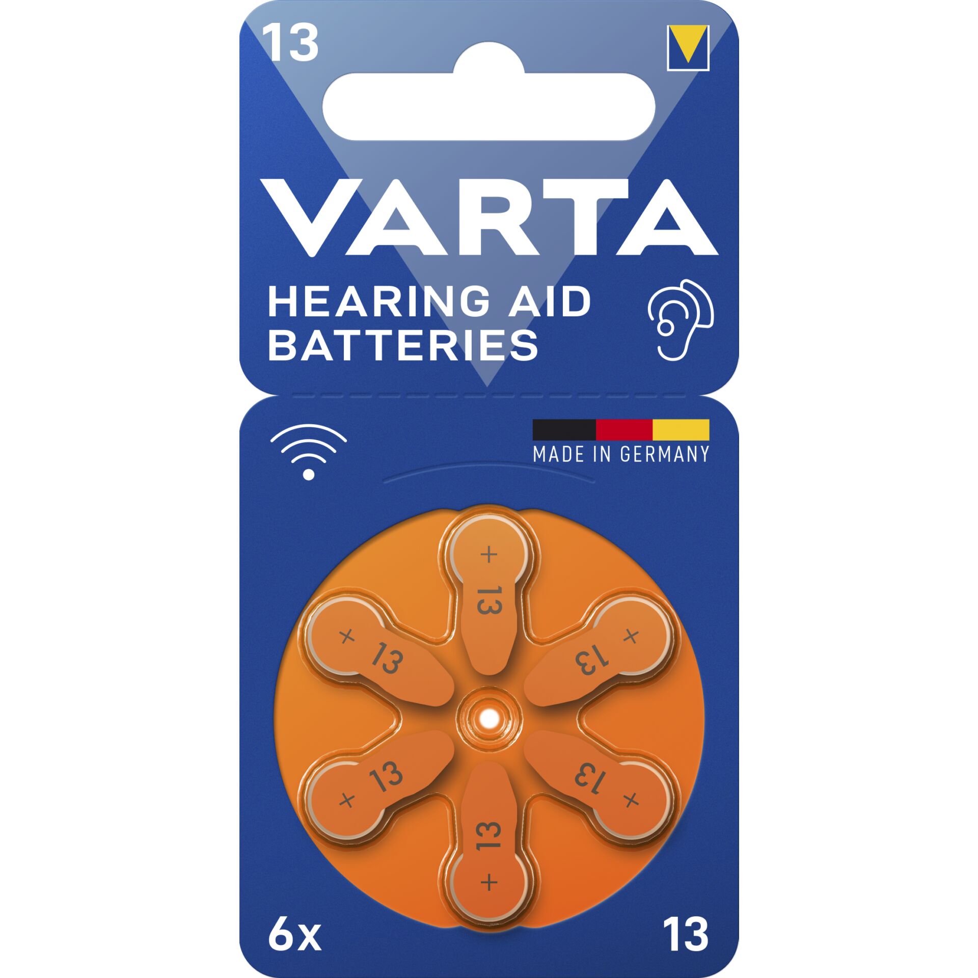 1x6 Varta Hearing Aid Batter. 13 batt. app. acustici 2460610