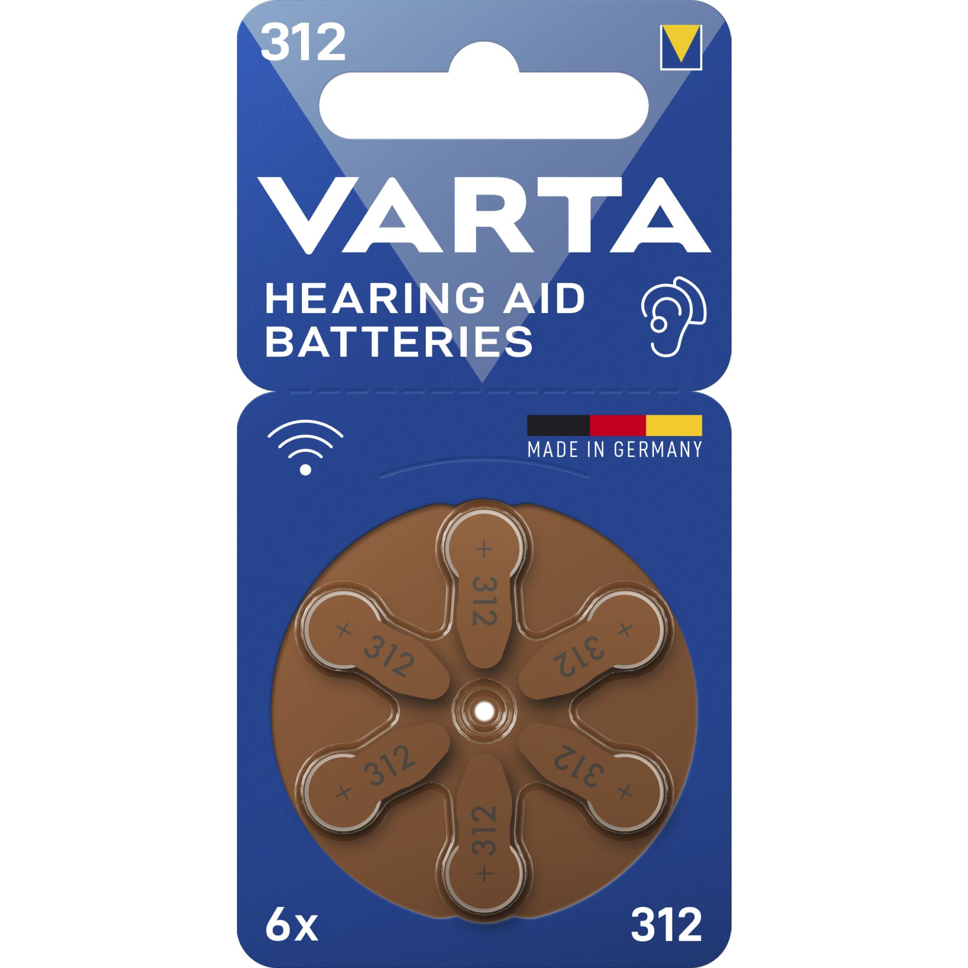 1x6 Varta Hearing Aid Batter.312 batt. app. acustici 2460710