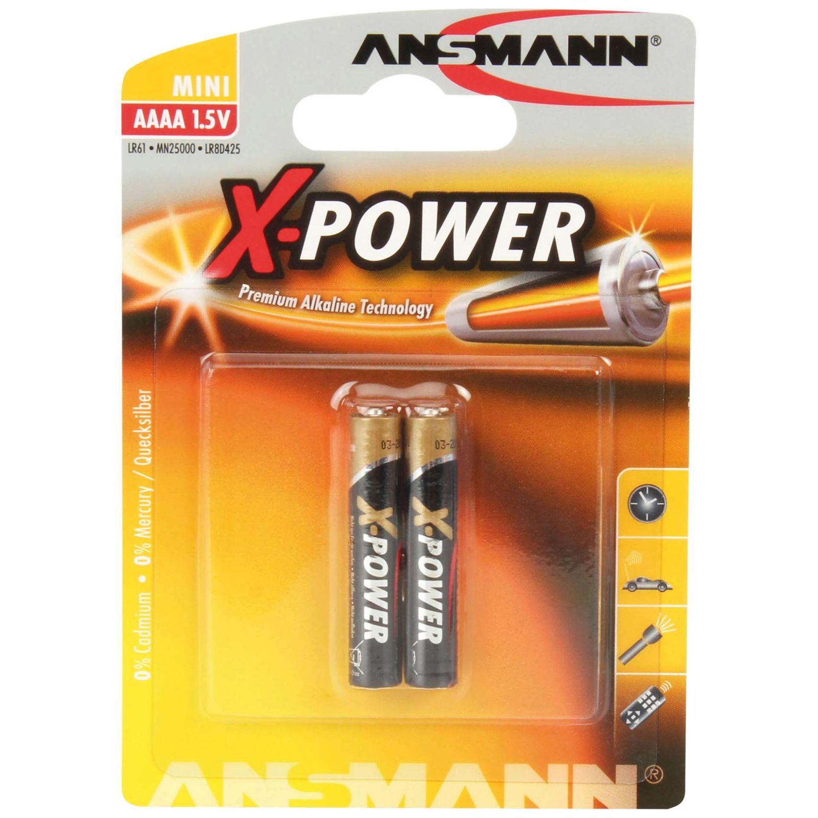 10x2 Ansmann Alcaline AAAA X-Power                1510-0005