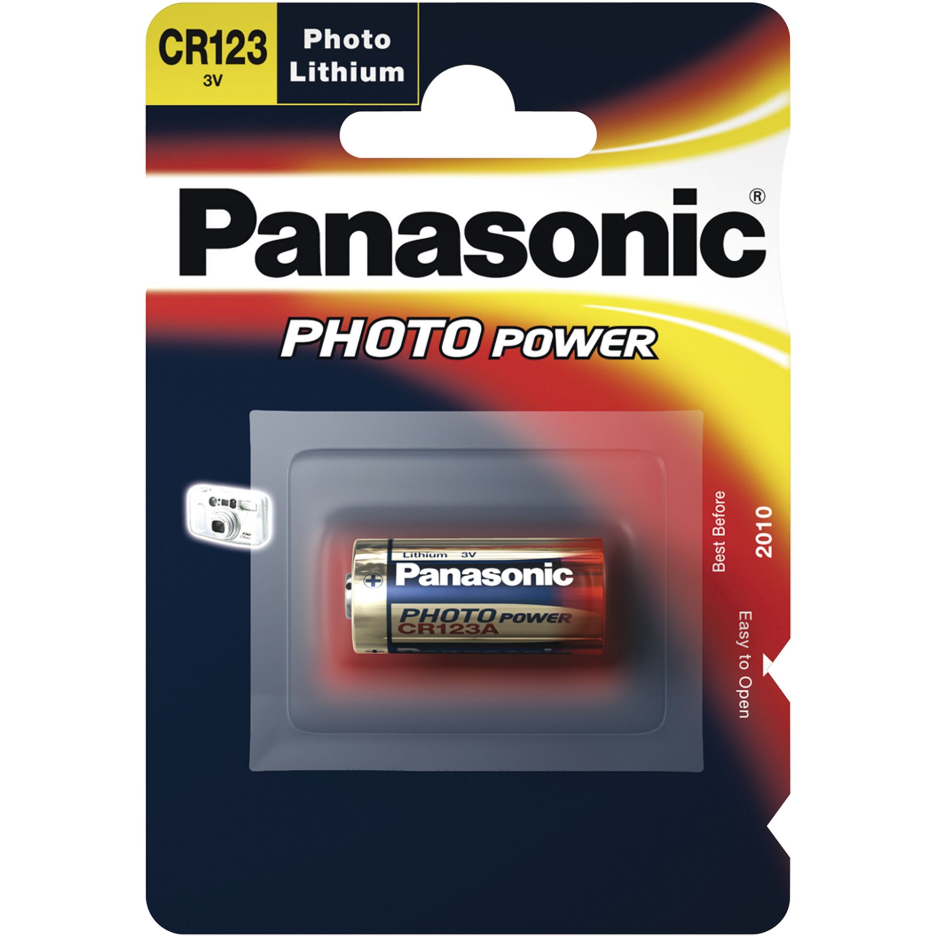 1x100 Panasonic Photo CR-123 A Lithium VPE Master box
