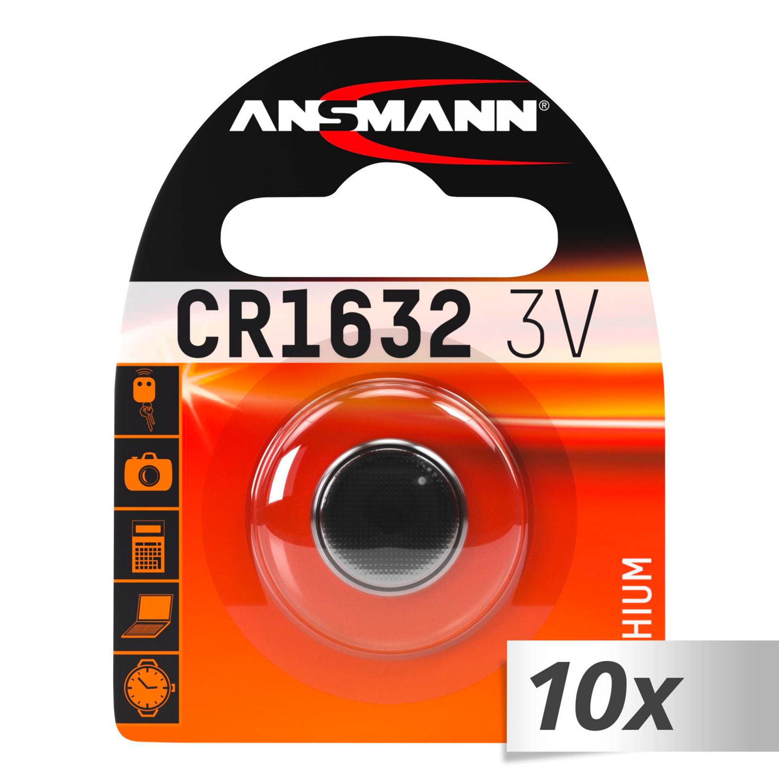 10x1 Ansmann CR 1632