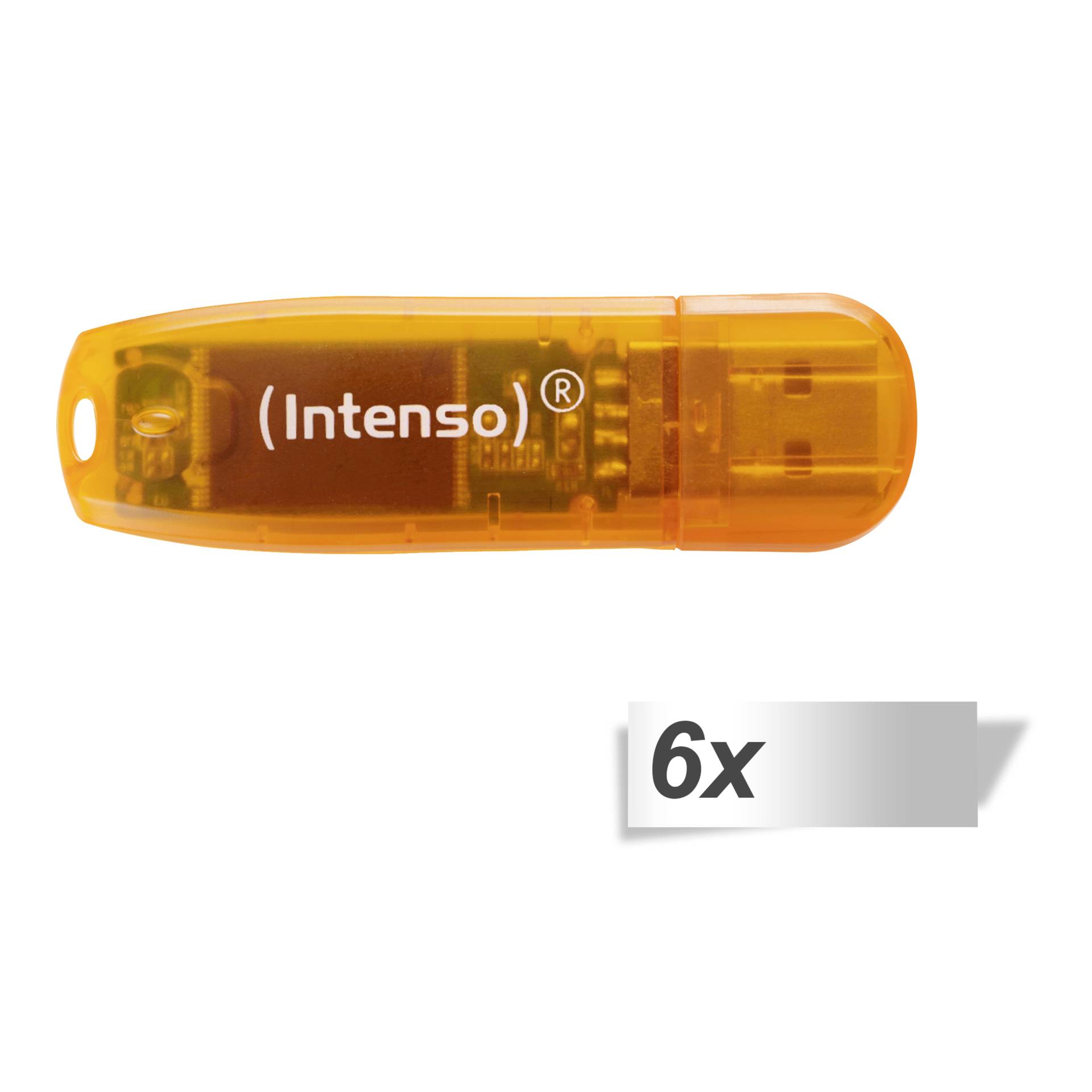 6x1 Intenso Rainbow Line    64GB chiavetta USB 2.0