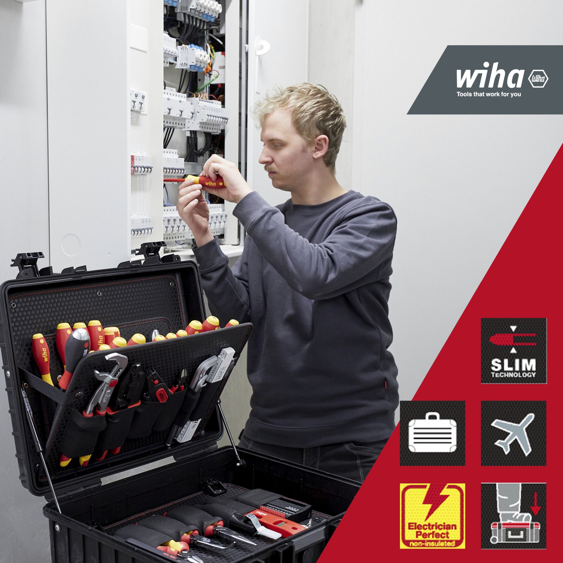 Wiha 9300-702 Tool kit Competence XL