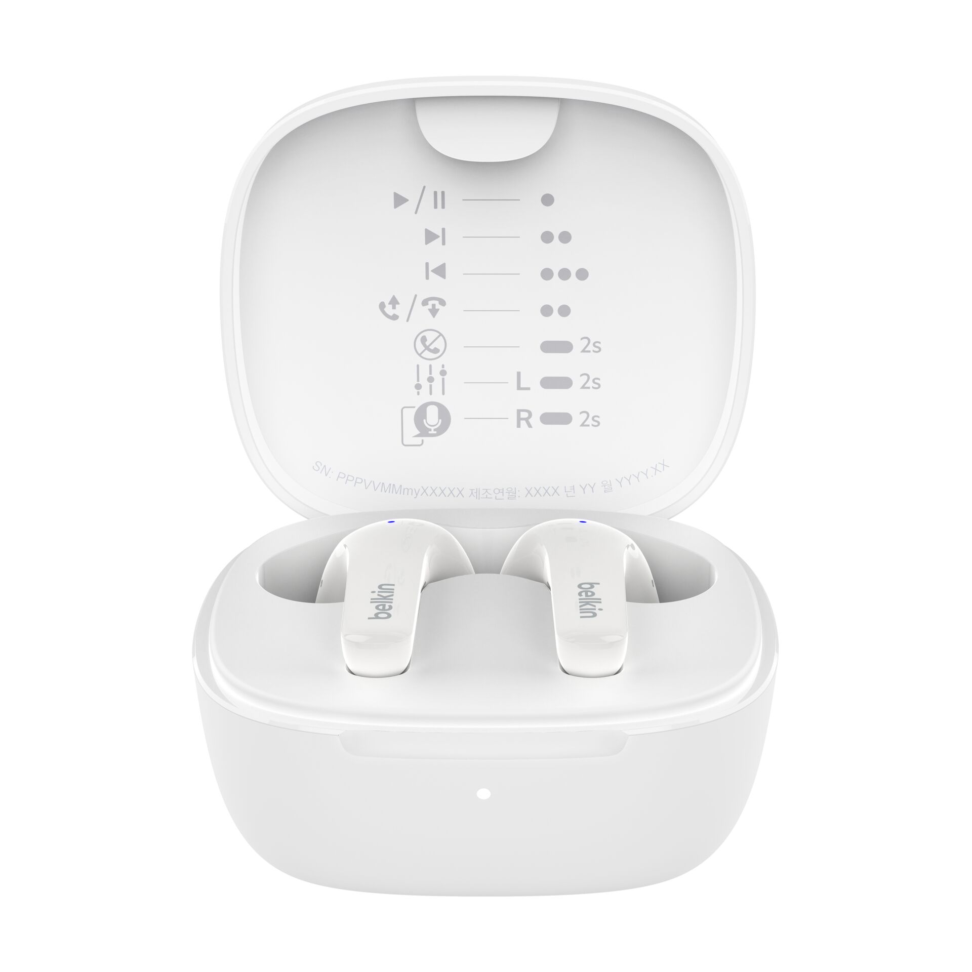 Belkin SoundForm Motion True Wireless In-Ear white AUC010btW
