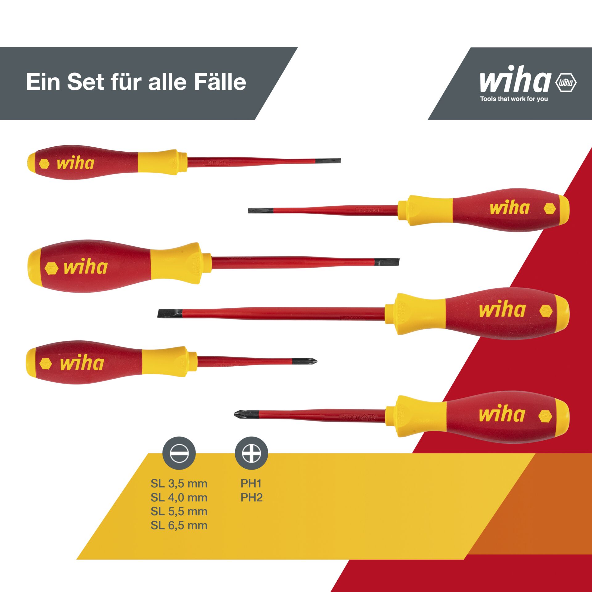 Wiha 3201K6 SoftFinish electric slimFix