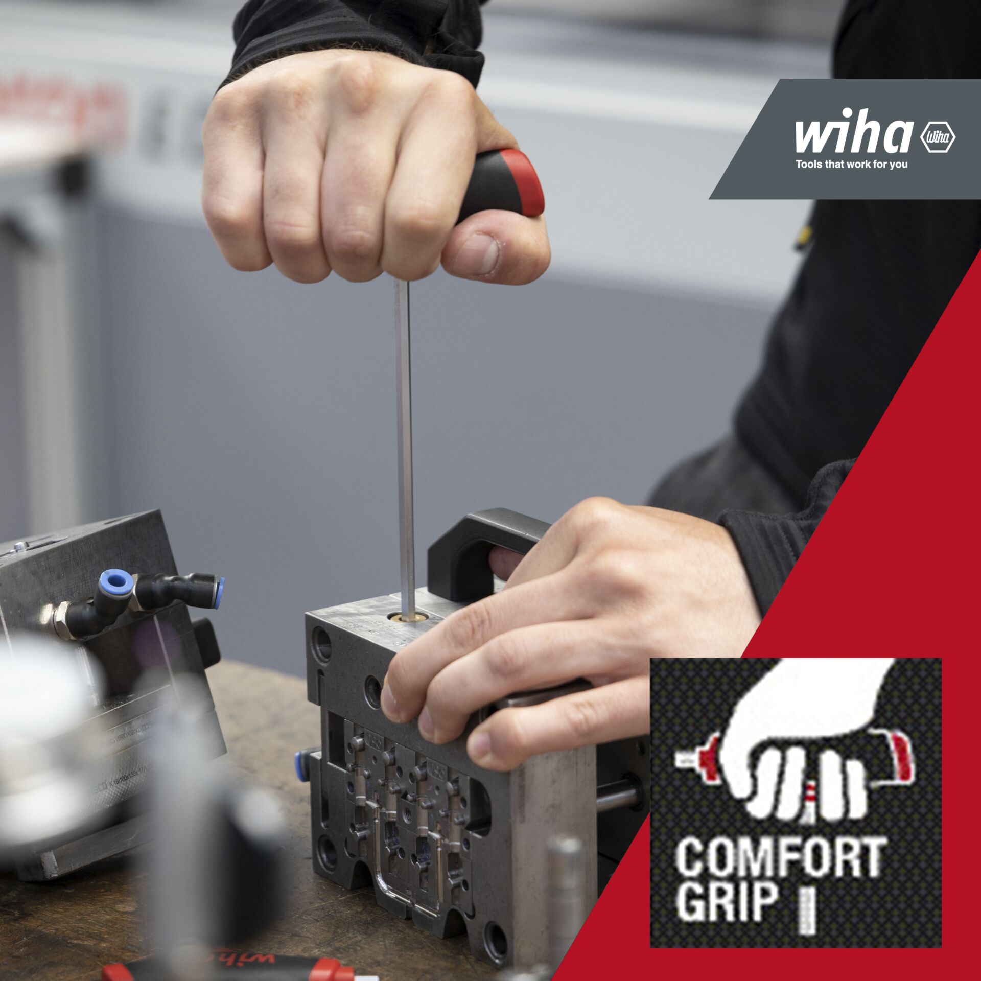 Wiha set chiavi a brugola impugnatura a T ComfortGrip
