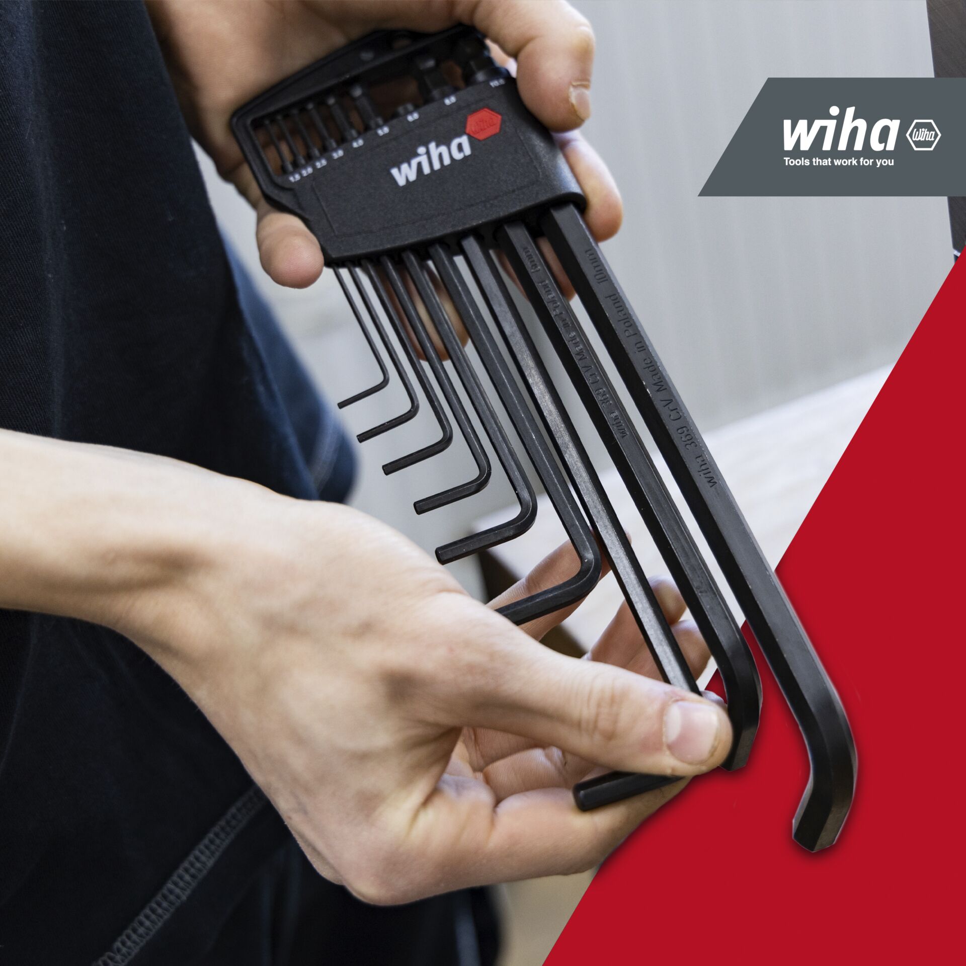 Wiha Pin Spanner Set with Classic Holder