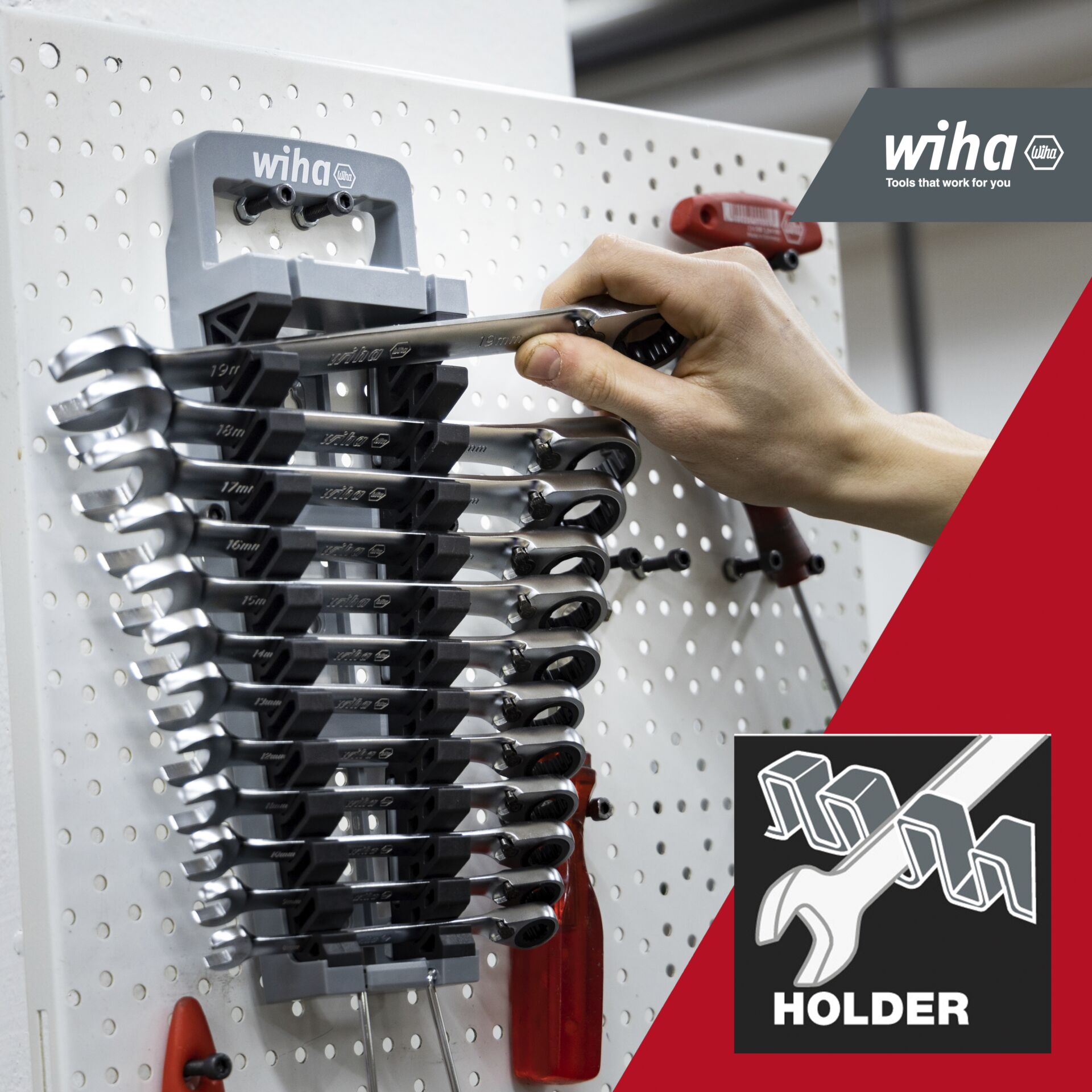 Wiha ring ratchet open-end spanner Set