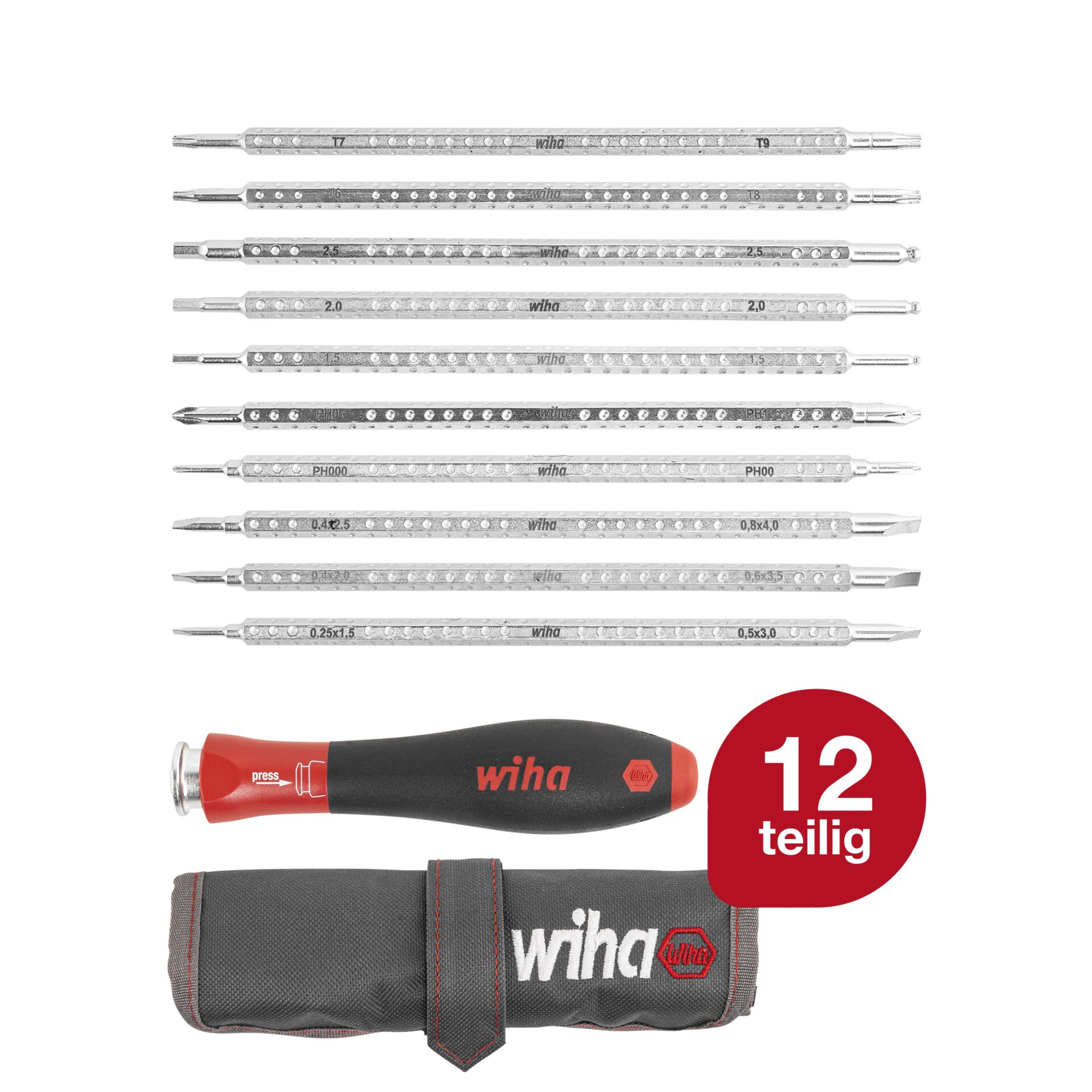 Wiha set di giravite con lame di ricambio SYSTEM 4