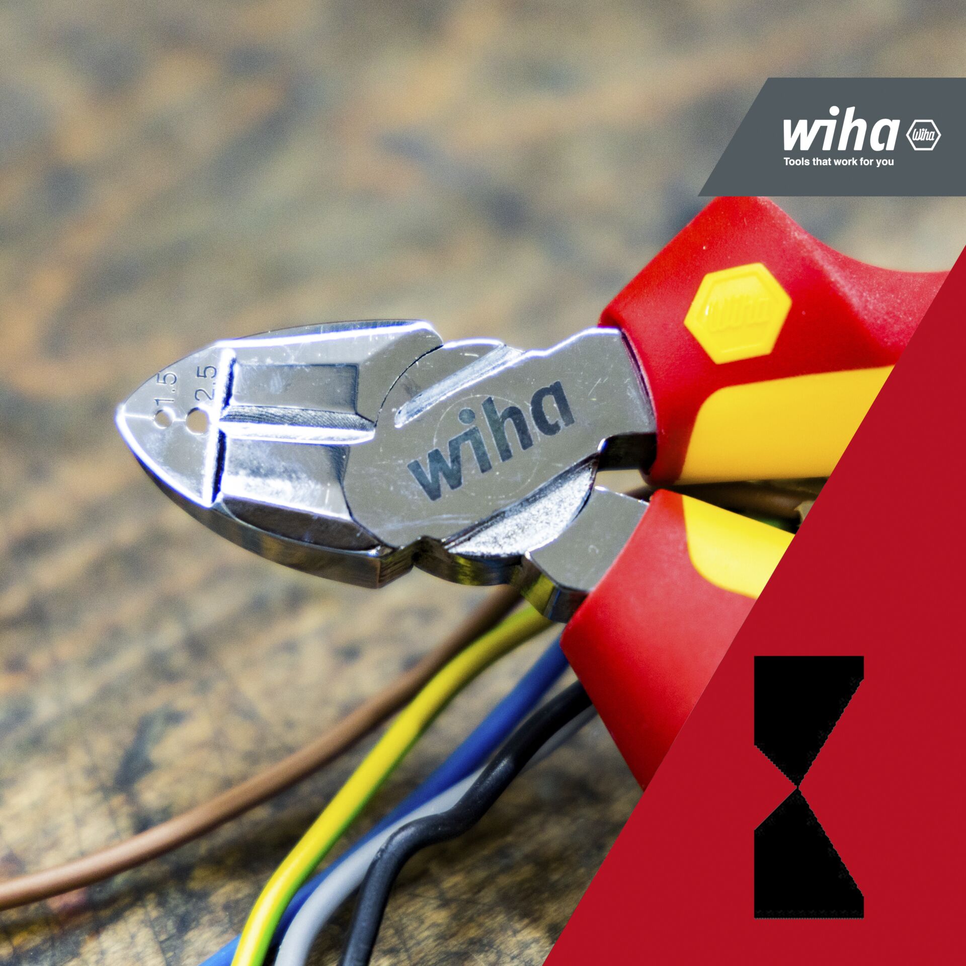 Wiha tronchese con spelacavi Professional electric