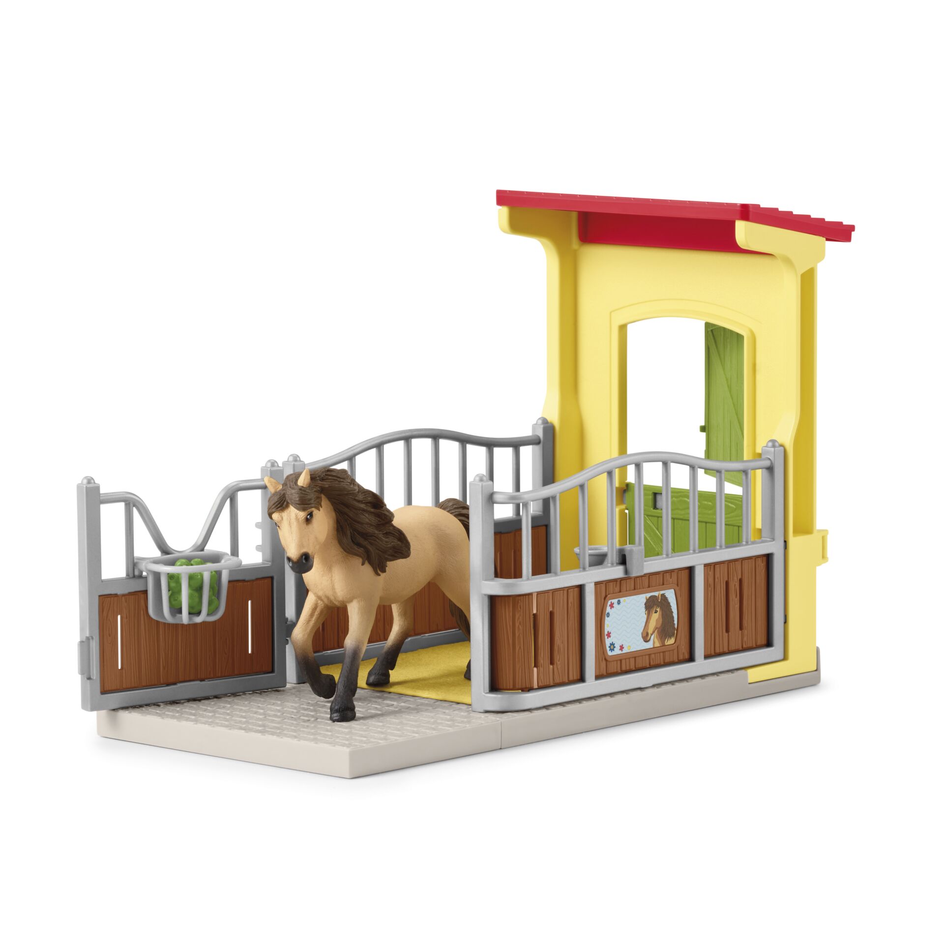 Schleich Farm World     Pony Box with Iceland Pony Stallion