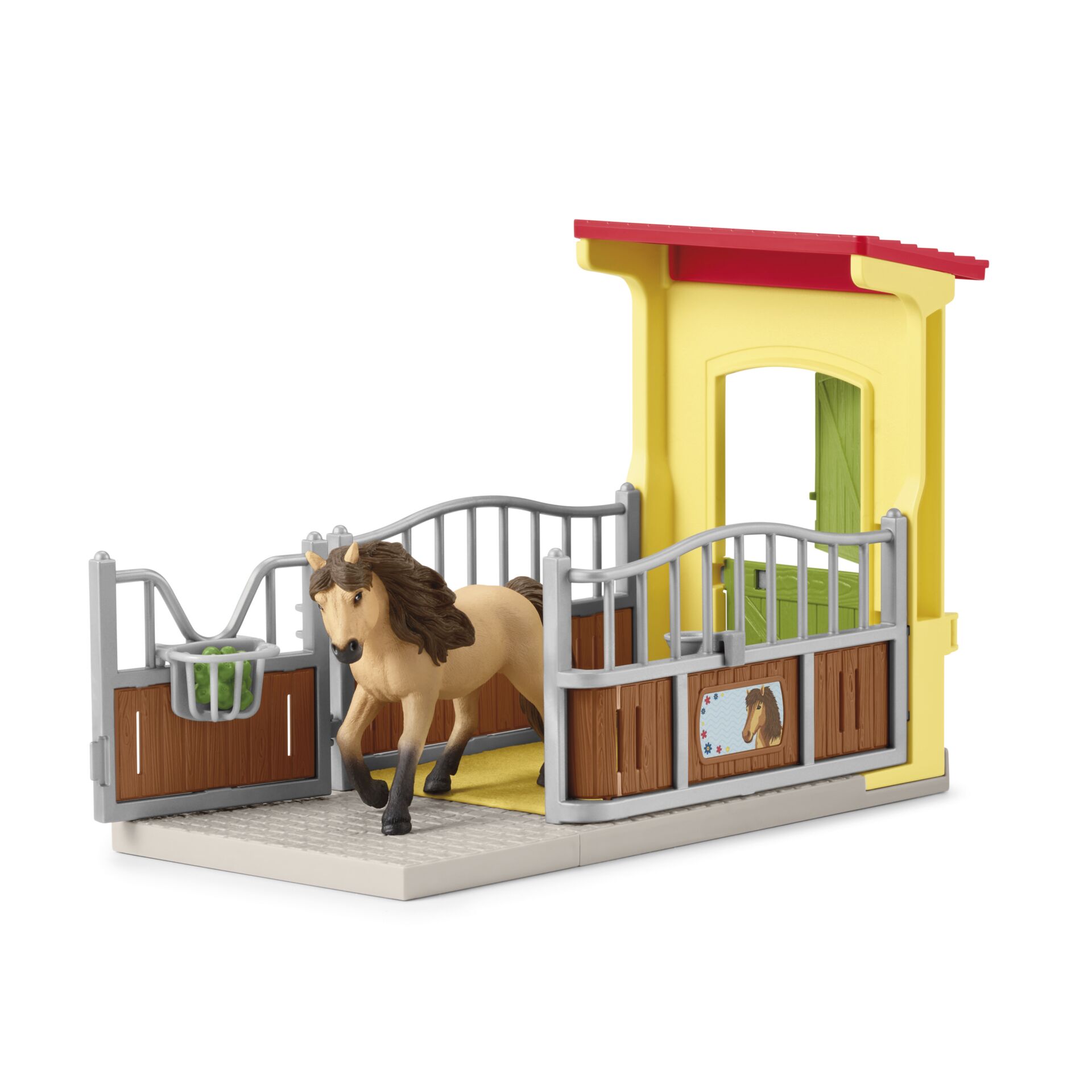 Schleich Farm World     Pony Box with Iceland Pony Stallion