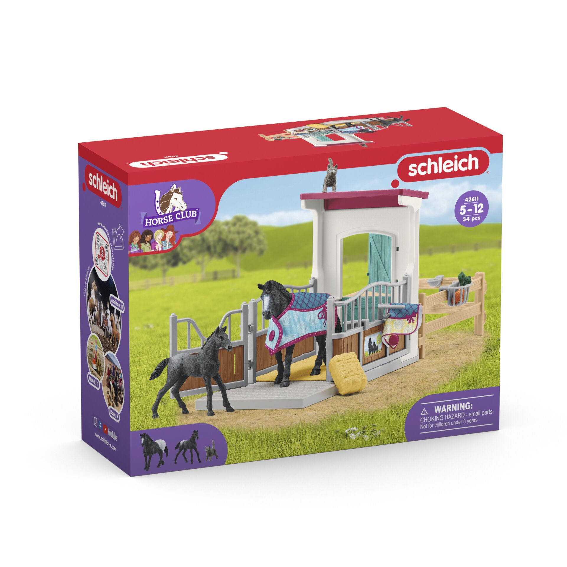 Schleich Horse Club     42611 Horse Box with Mare and Foal