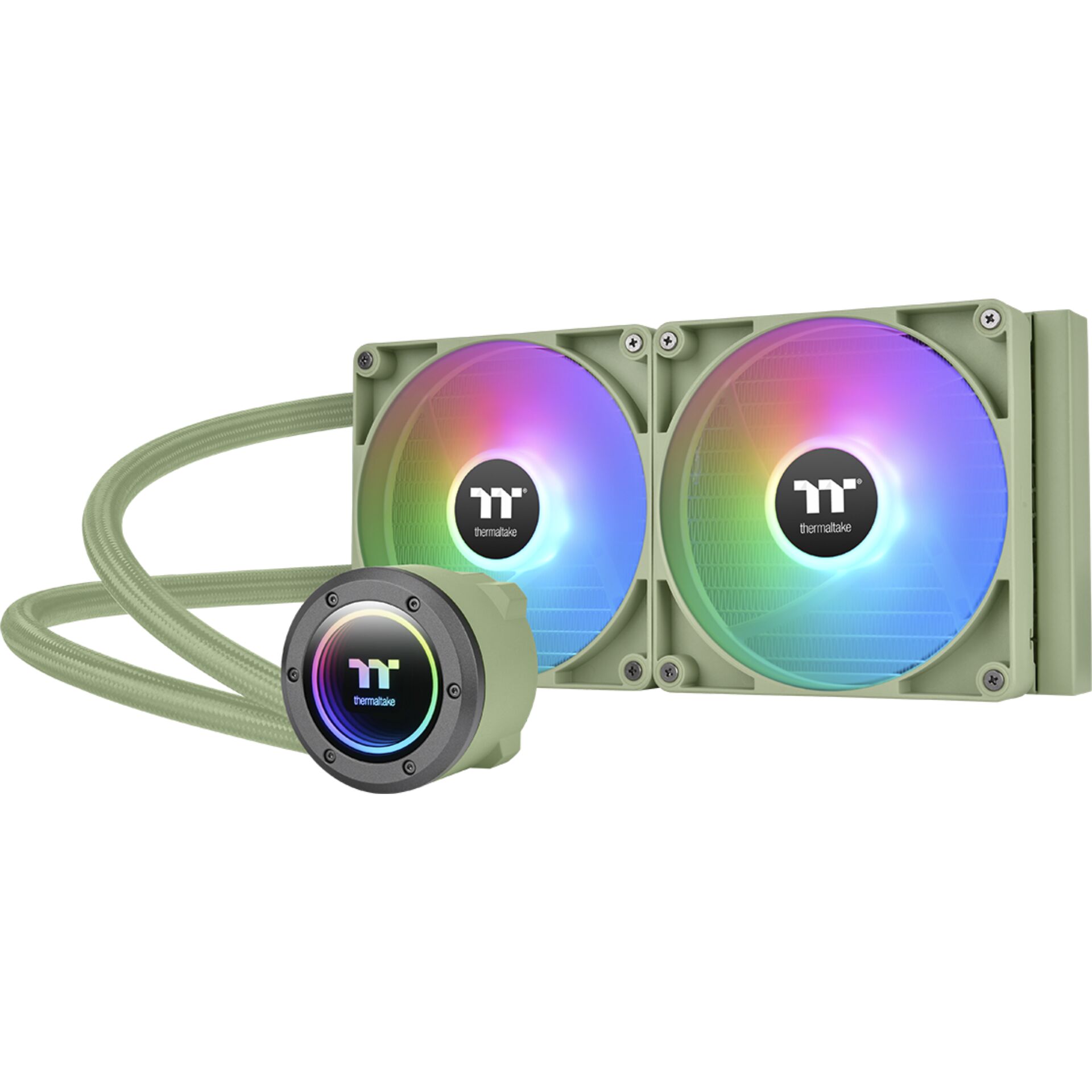 Thermaltake TH280 V2 ARGB Sync CPU Liquid Cooler Matcha verd