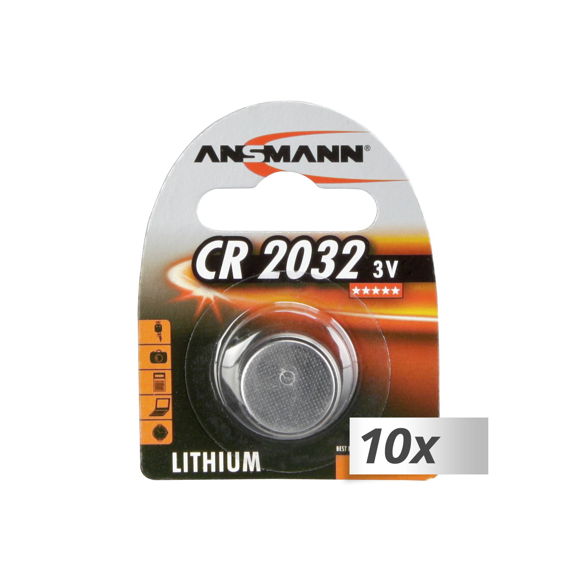 10x1 Ansmann CR 2032