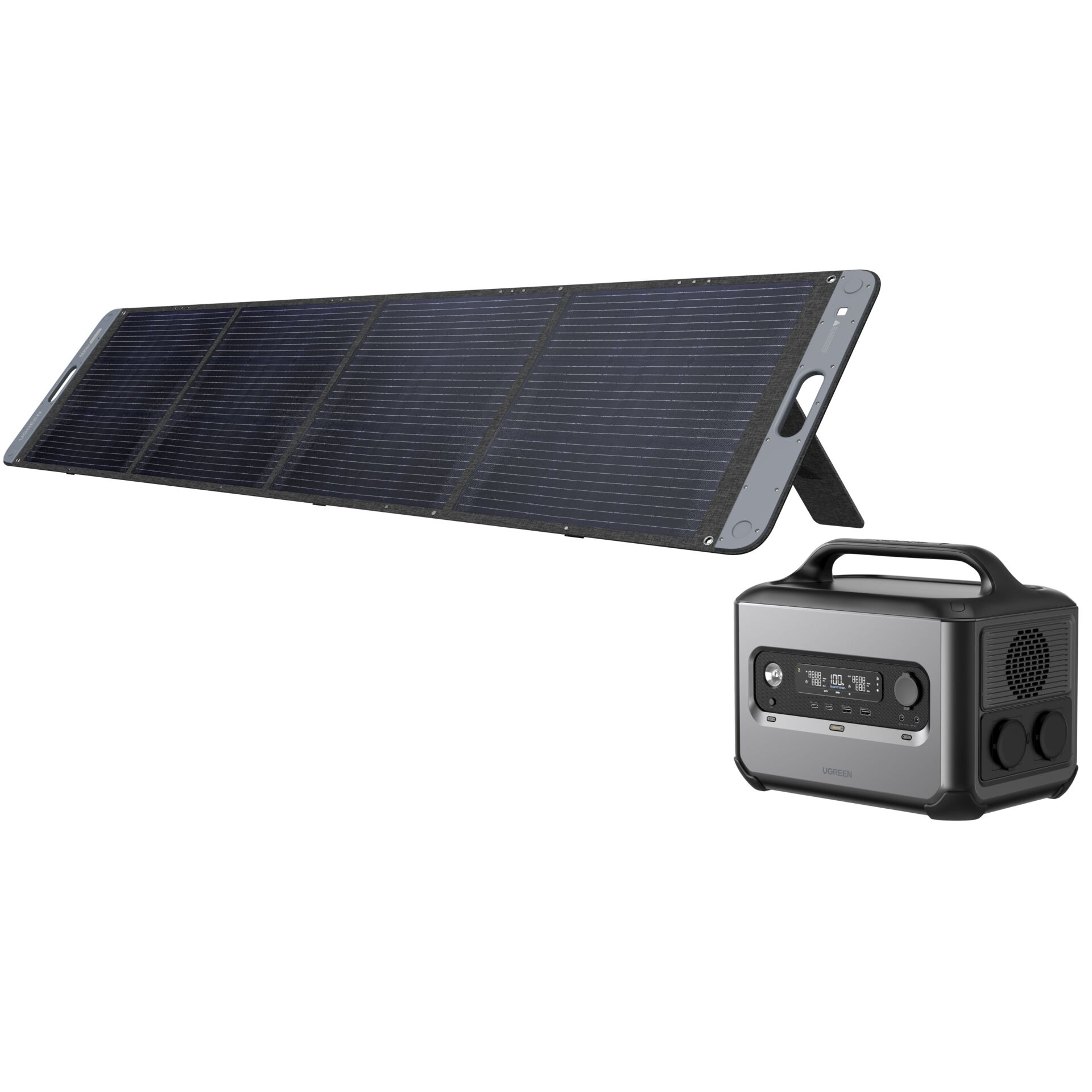 UGREEN PowerRoam GS1200 1200W Powerstation + Solar Panel 200