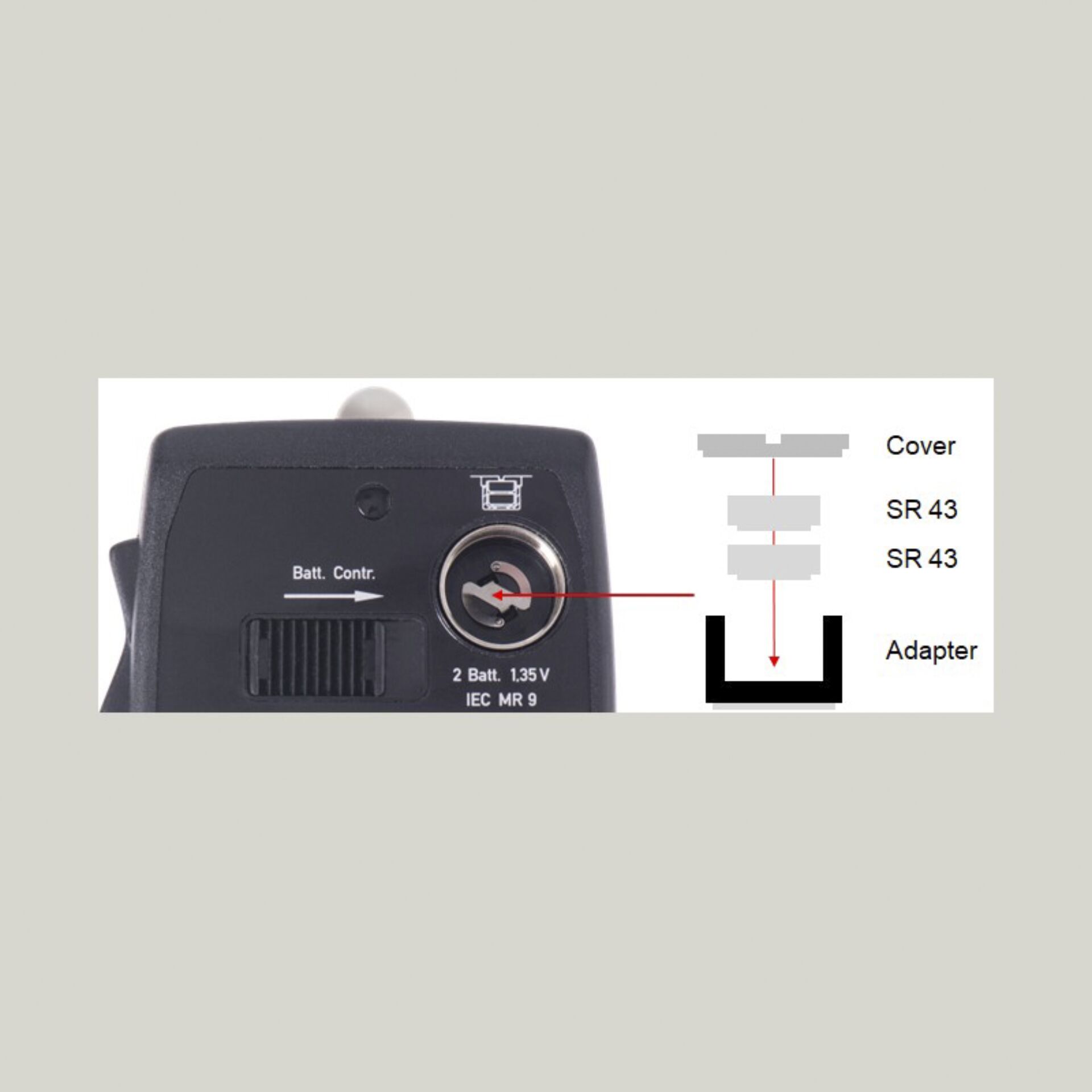 Gossen Batterieadapterset Neu Lunasix 3 / Lunasix 3S