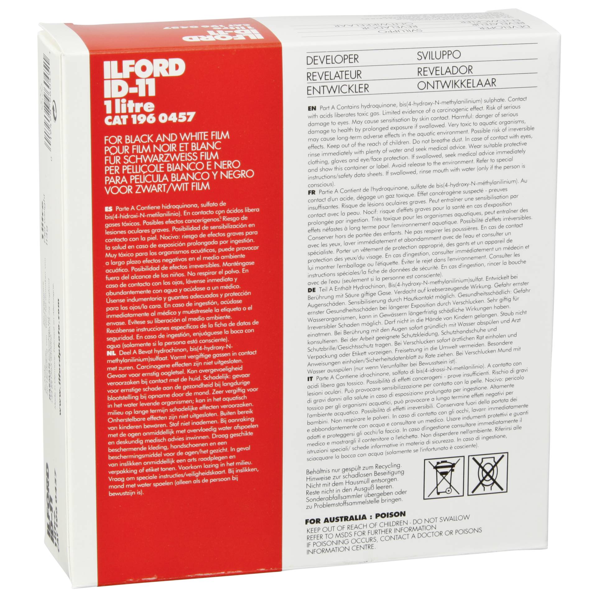 Ilford ID-11 sviluppatore per 1L