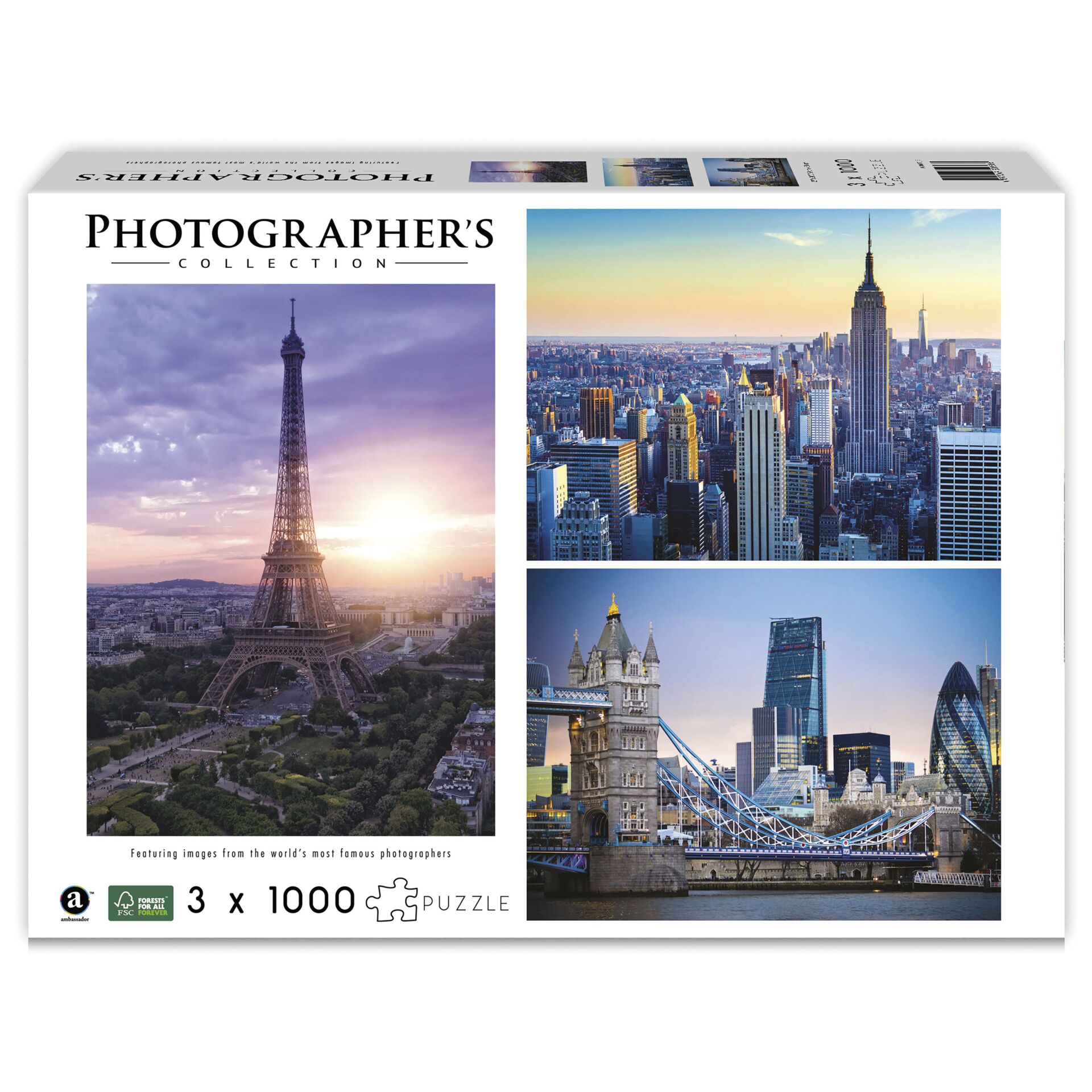 Ambassador Landmarks 3x 1000 Pieces