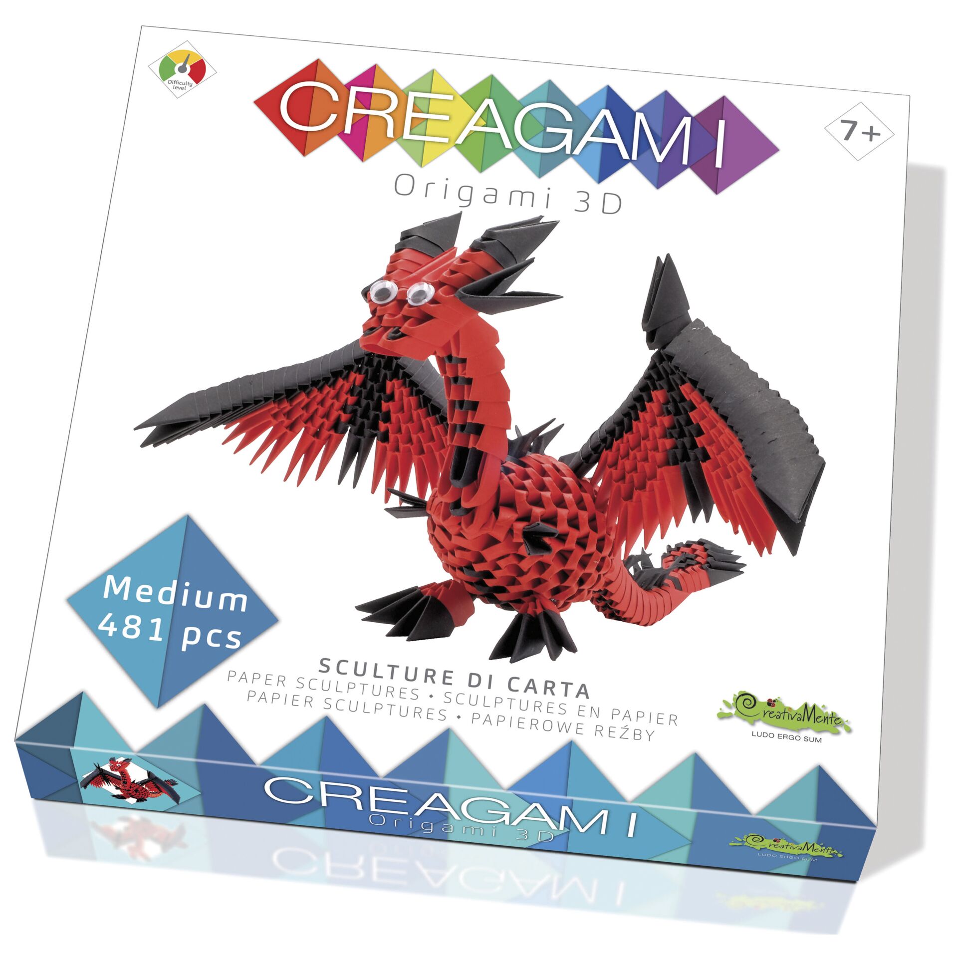 Creagami Origami 3D draghi 481 pezzi