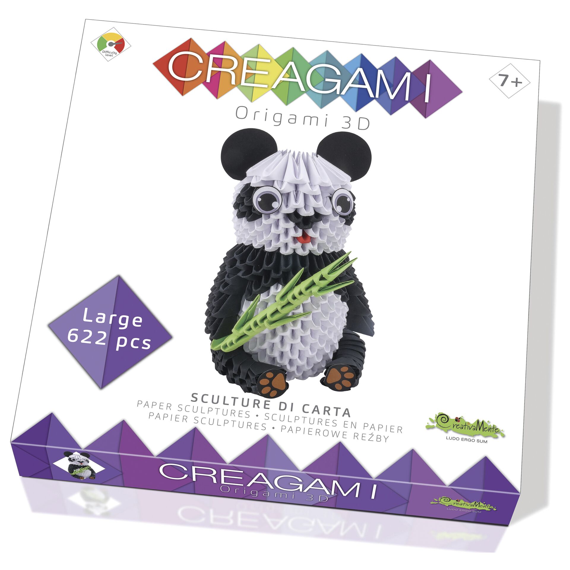 Creagami Origami 3D Panda 622 pezzi