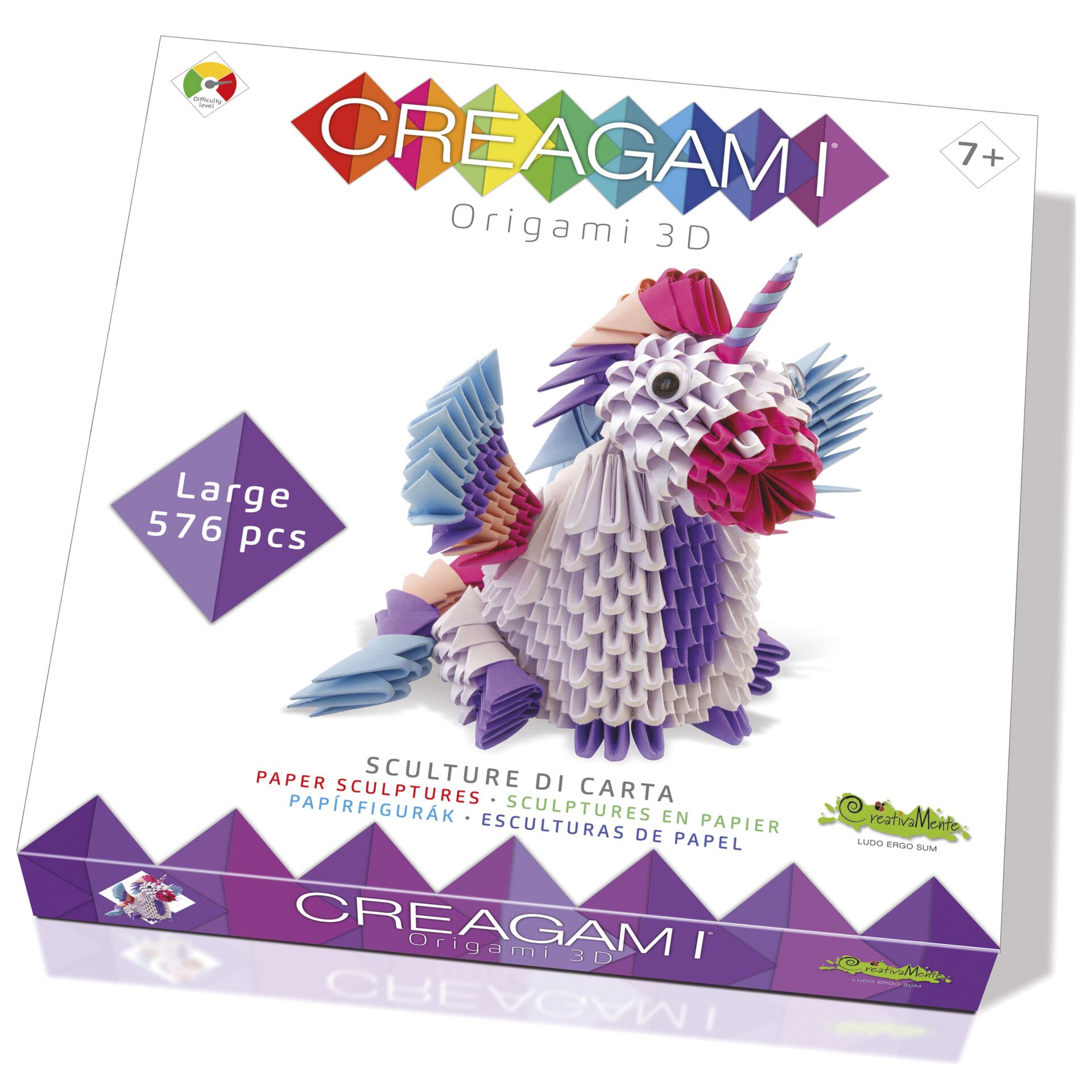 Creagami Origami 3D unicorno 576 pezzi