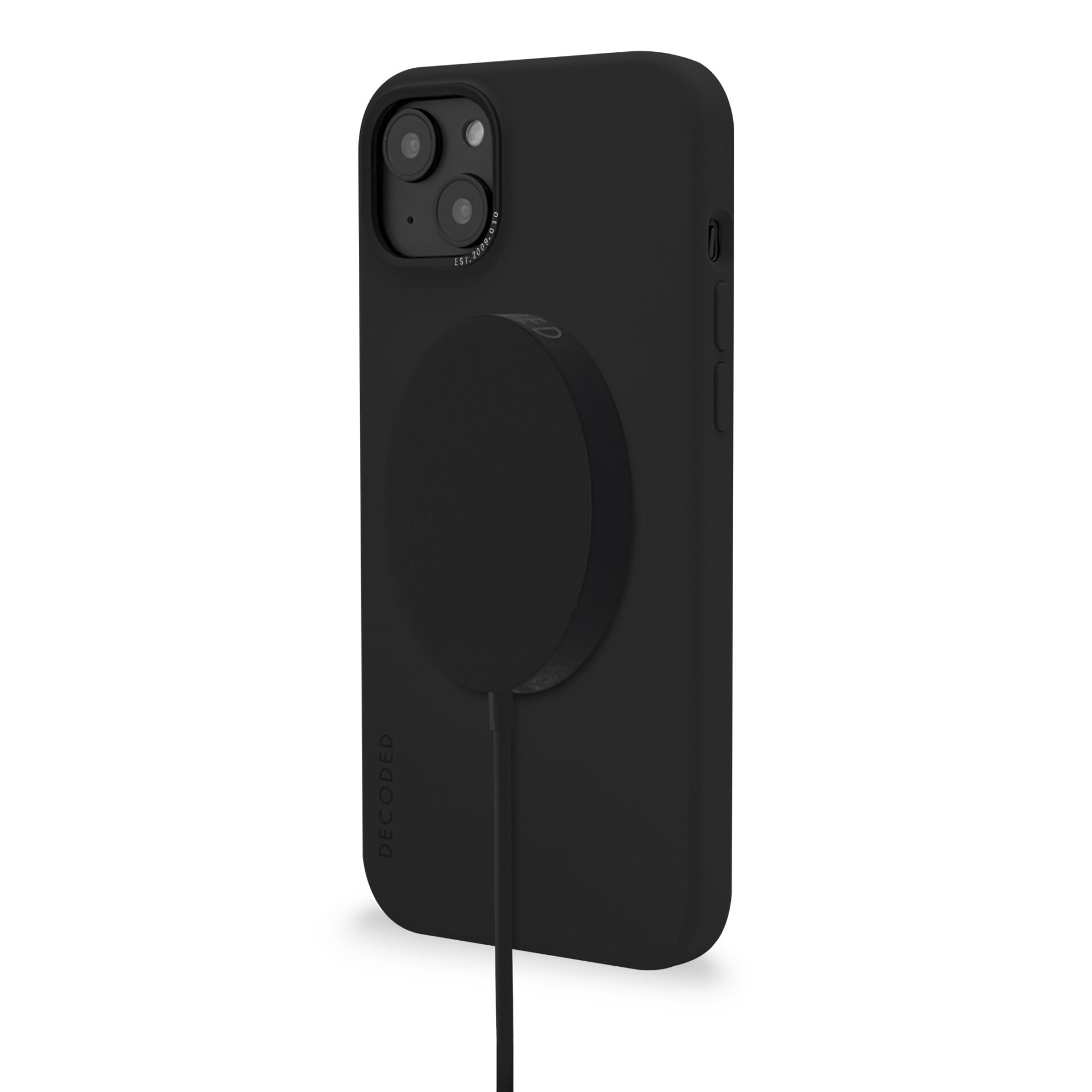 Decoded AntiMicrobial Silicone Backcover iPhone 14Plus Charc