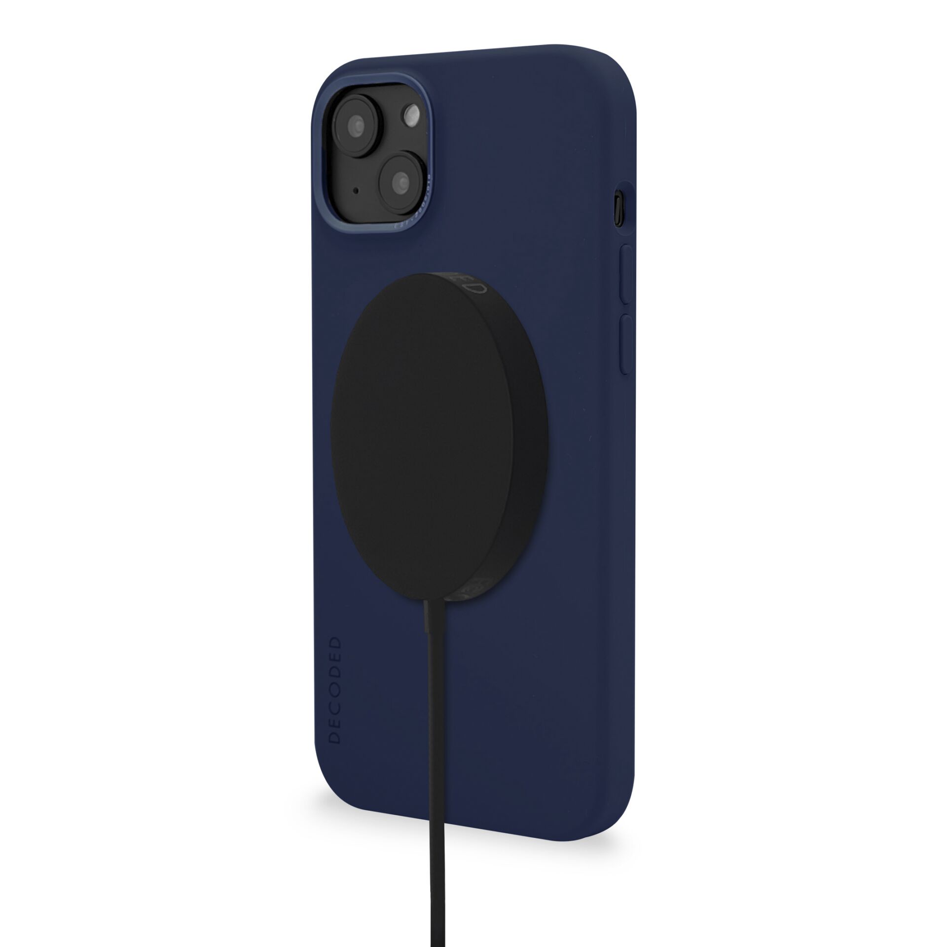 Decoded AntiMicrobial Silicone Backcover iP 14 Plus Navy Peo