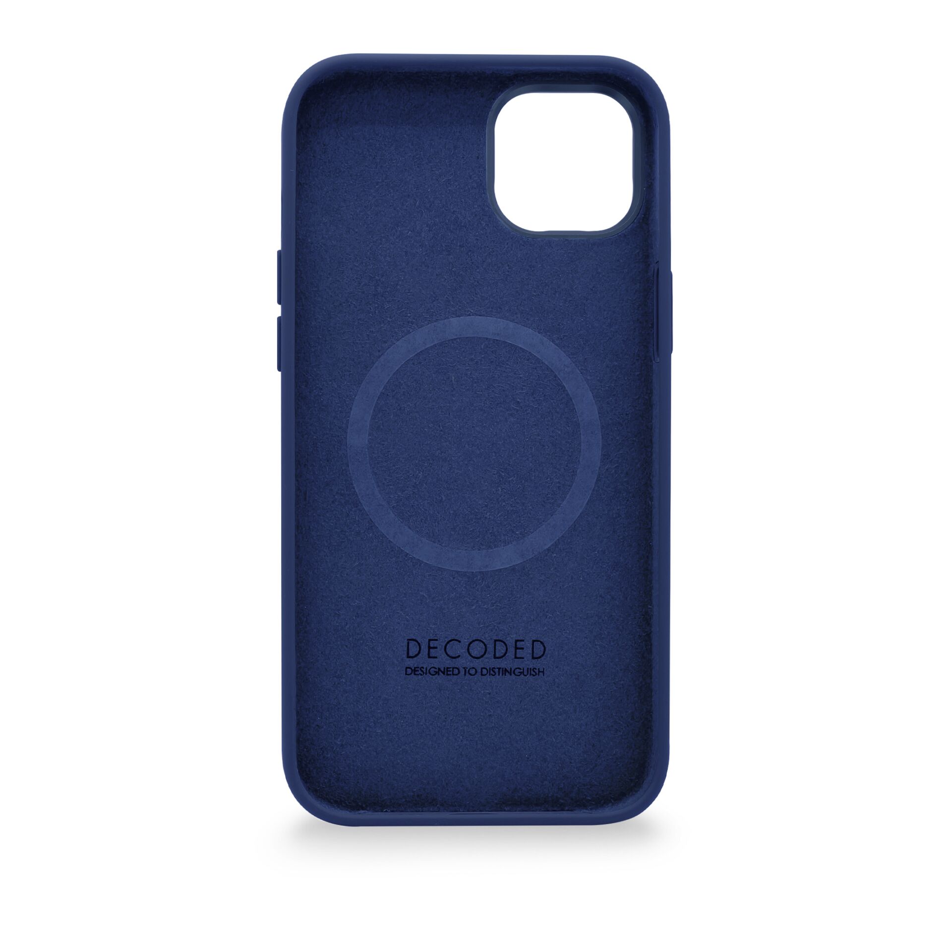Decoded AntiMicrobial Silicone Backcover iP 14 Plus Navy Peo
