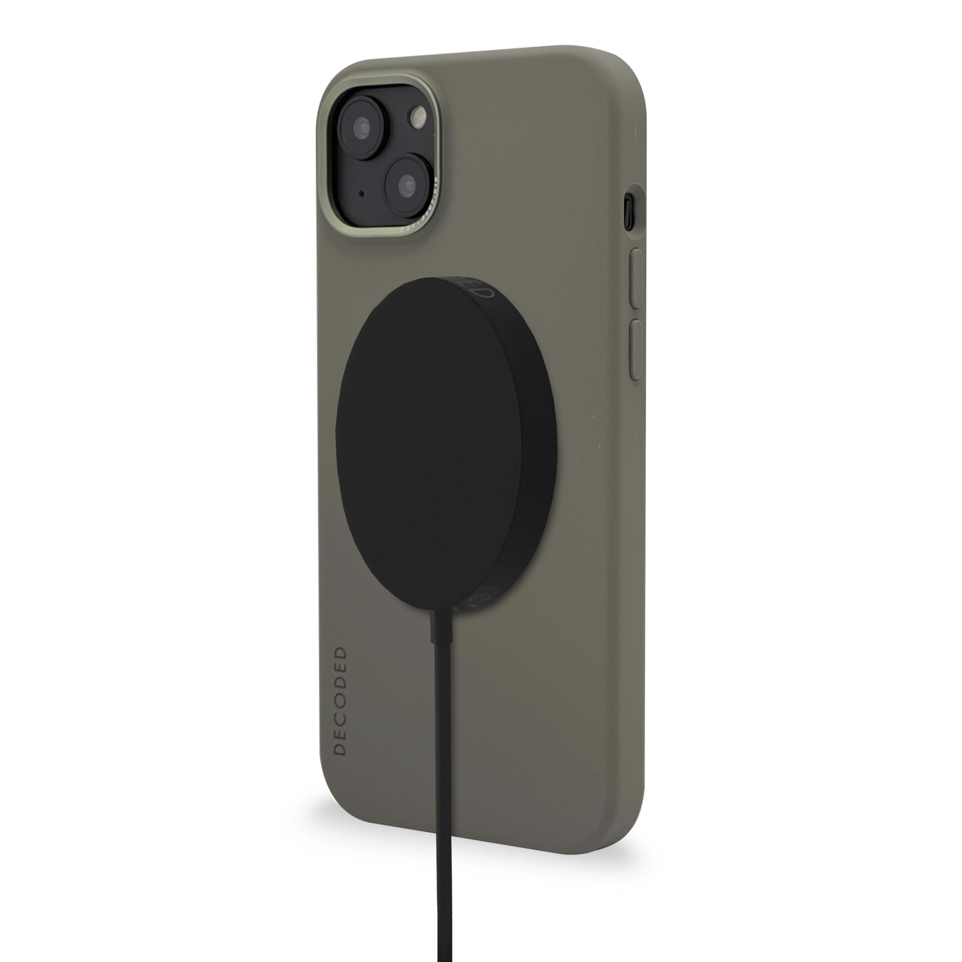 Decoded AntiMicrobial Silicone Backcover iPhone 14 Plus Oliv