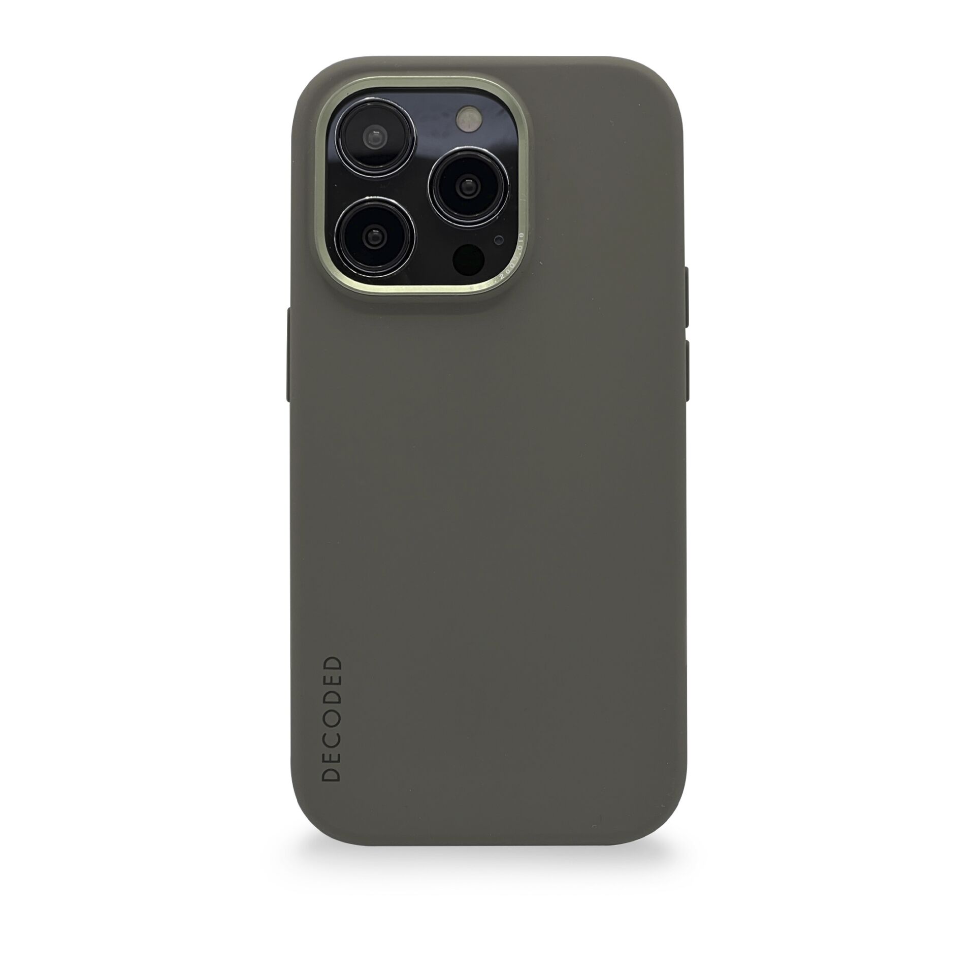 Decoded AntiMicrobial Silicone Backcover iP 14 Pro Max Olive