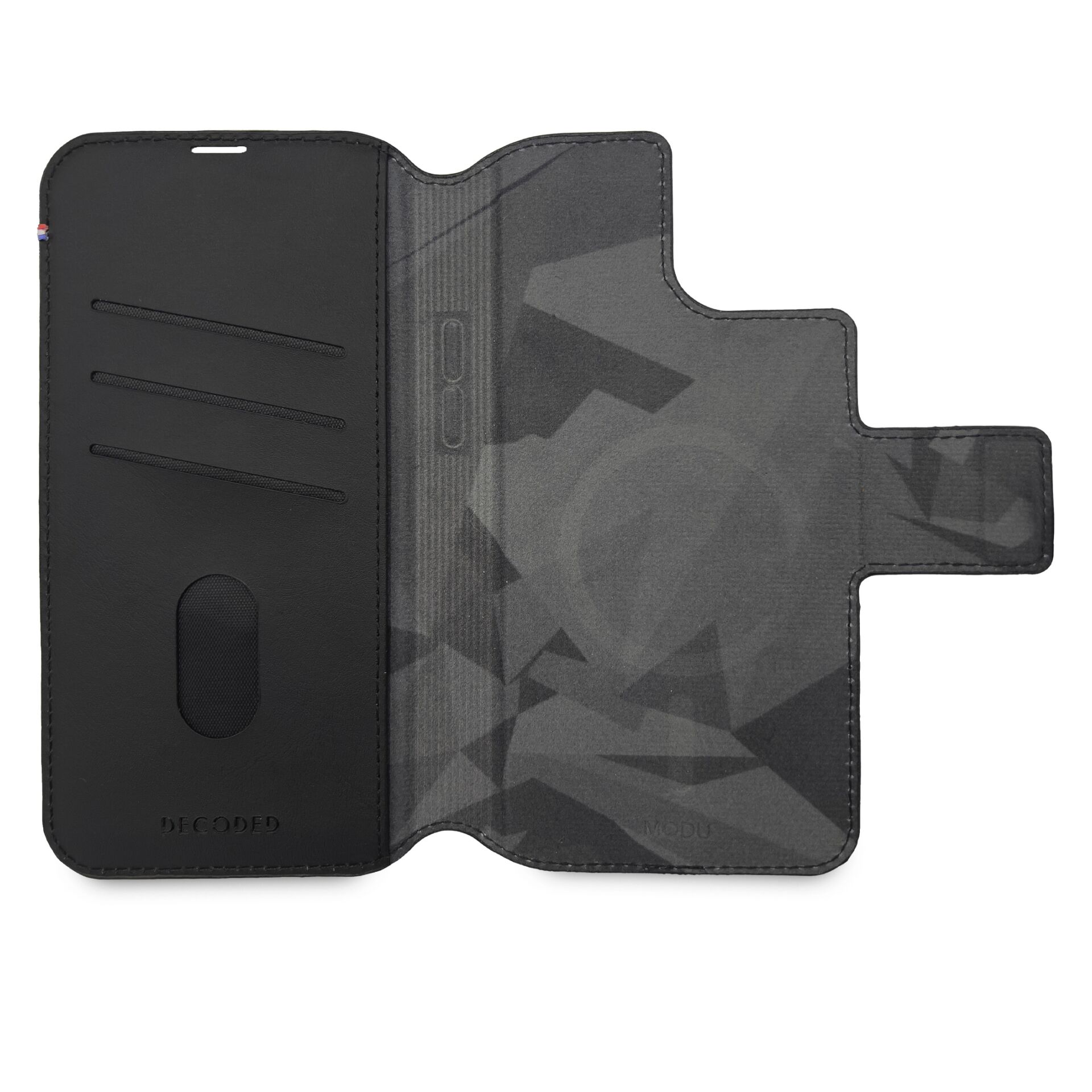 Decoded Leather MagSafe Modu Wallet iPhone 14 Plus Black