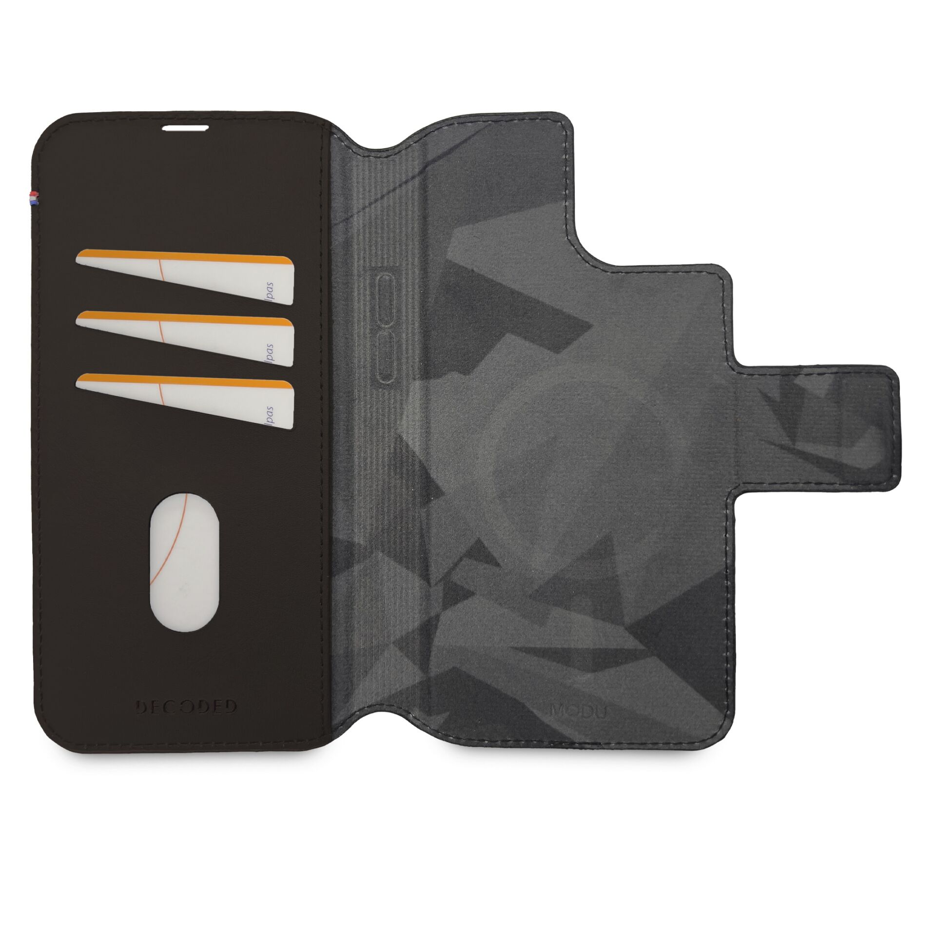 Decoded Leather MagSafe Modu Wallet iP 14Plus Chocolate Brow