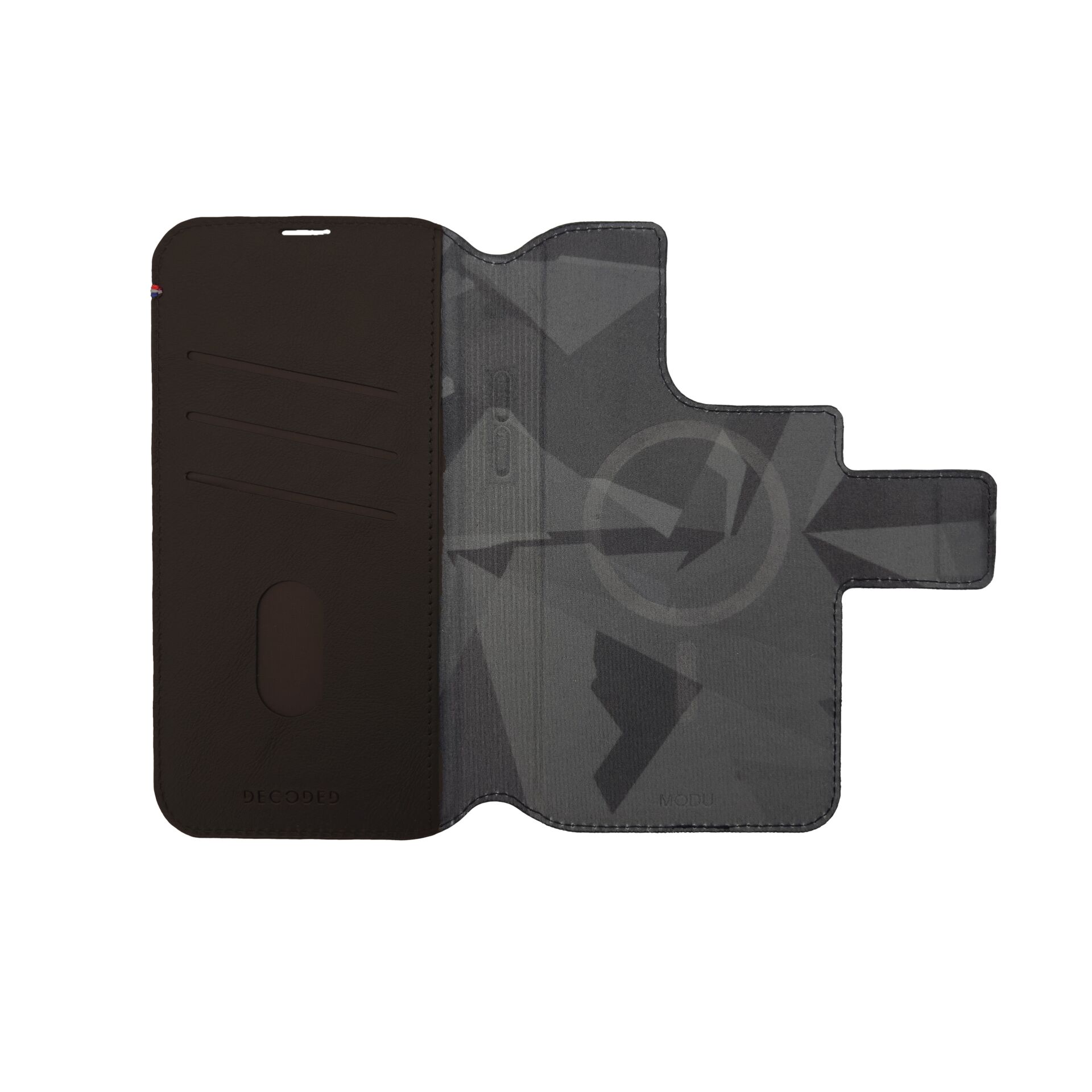 Decoded Leather MagSafe Modu Wallet iP 14 Pro Chocolate Brow