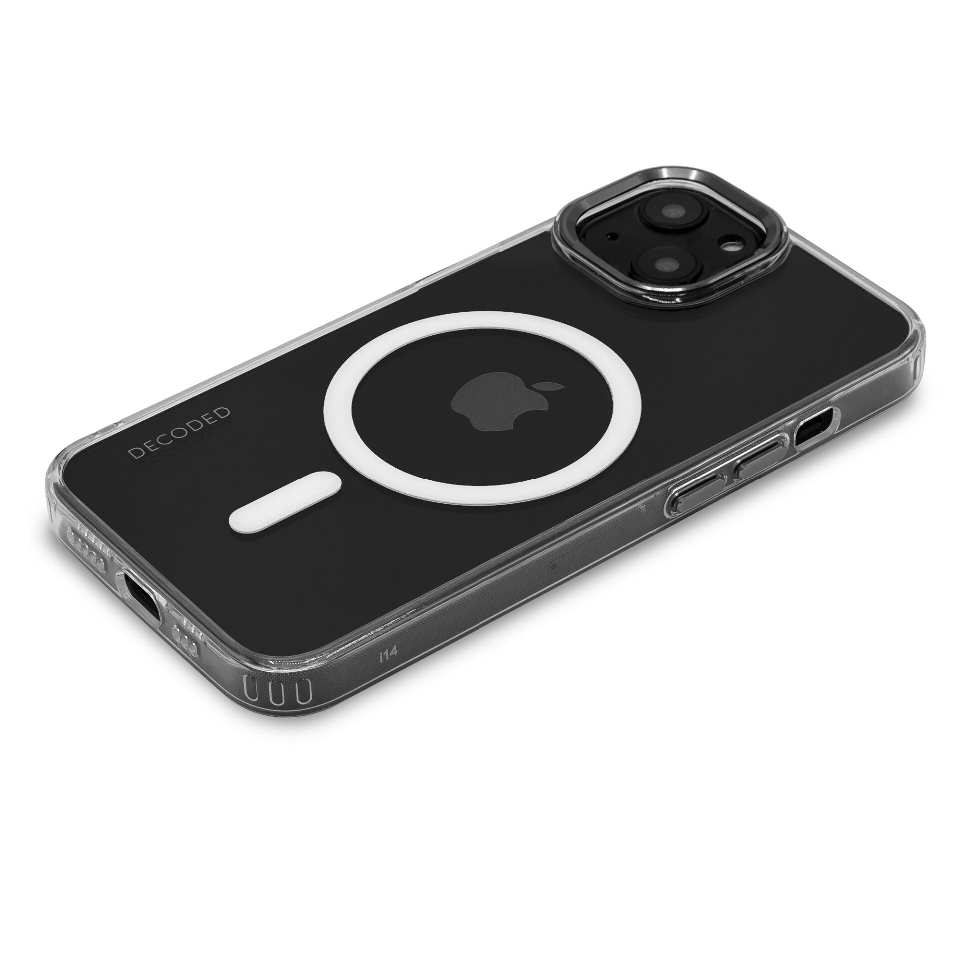 Decoded Recycled Plastic Trans. Backcover iP14 Plus Antracit