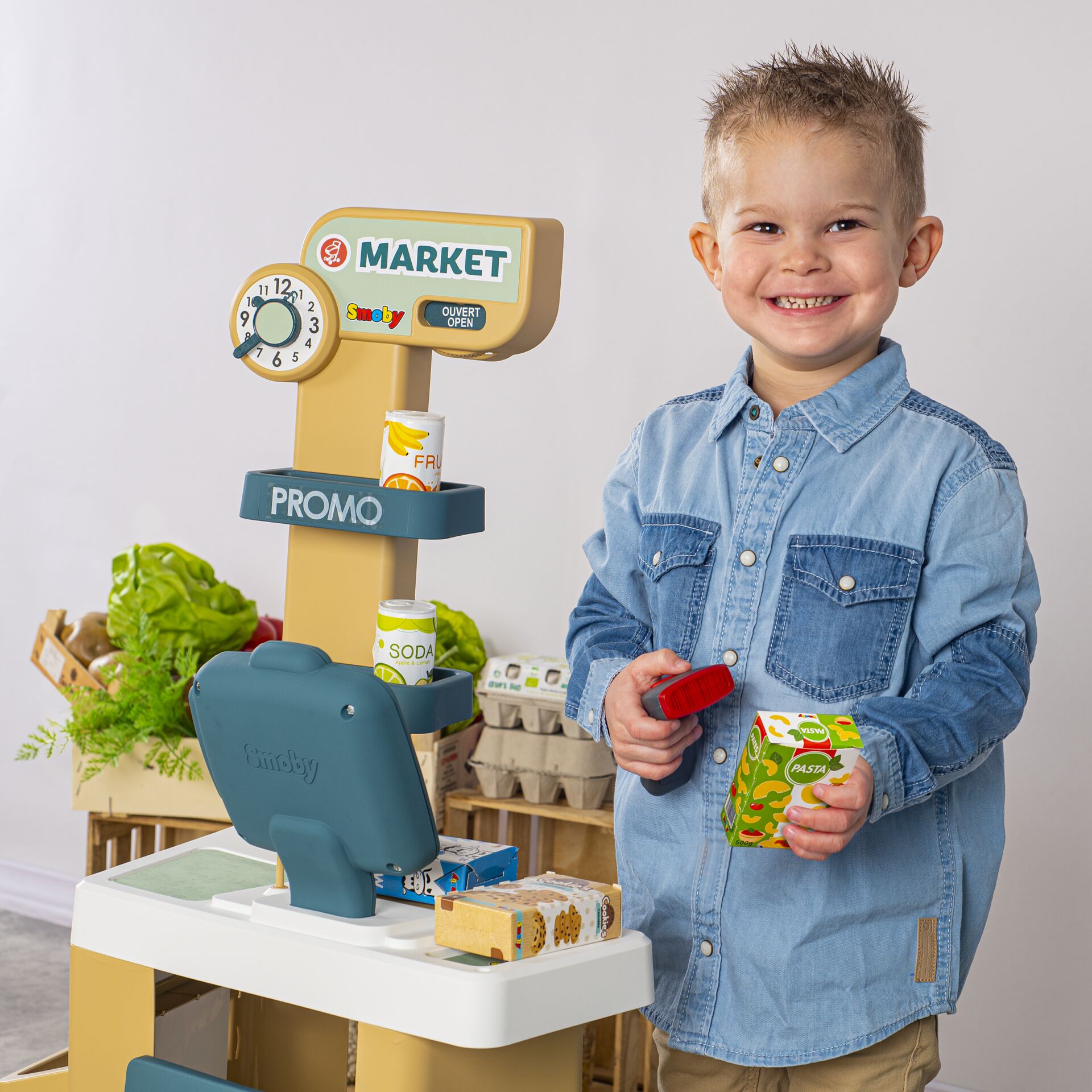 Smoby Supermarkt mit Einkaufswagen        Modell 2023