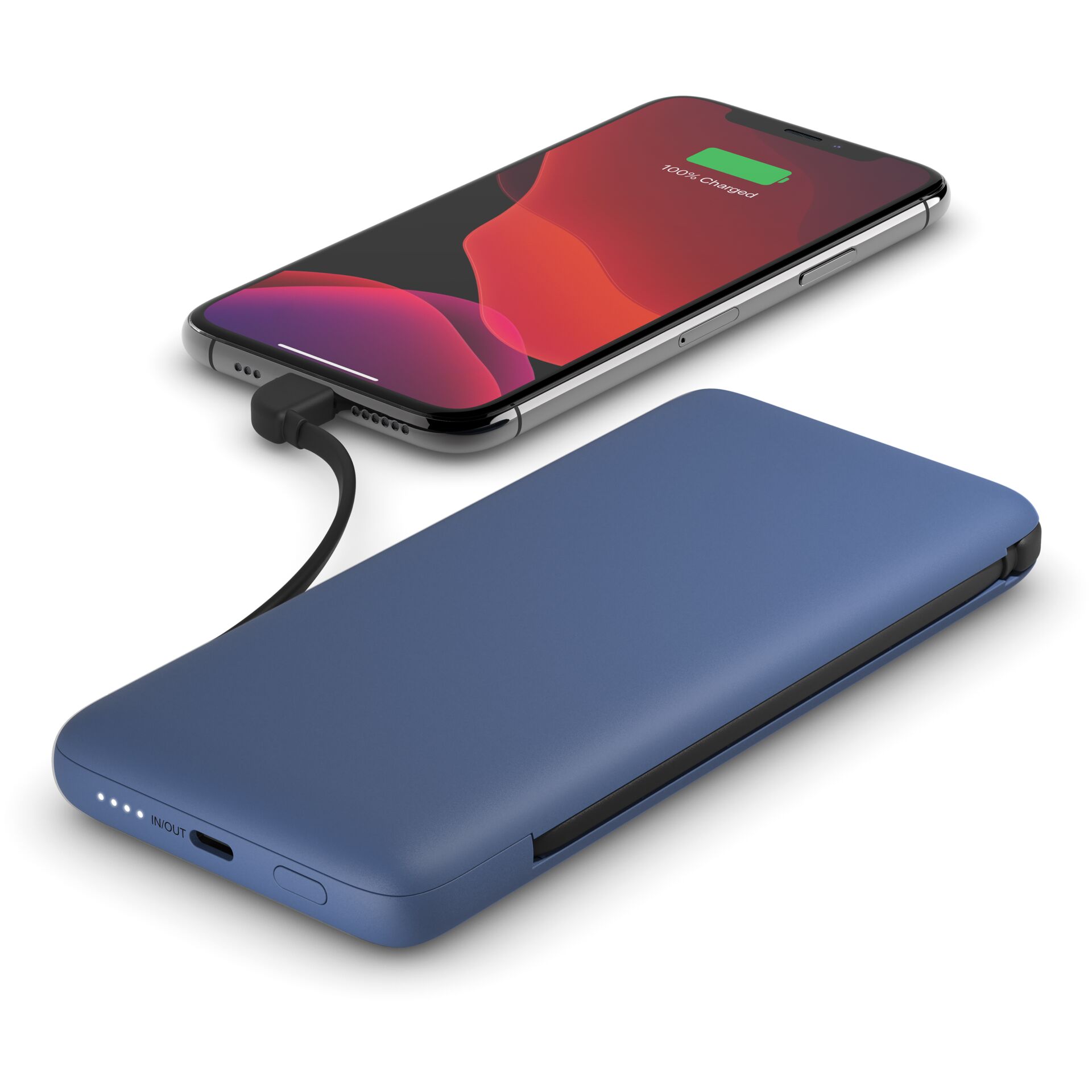 Belkin Power Bank 18W 10.000mAh USB-C+Light.cab.blue BPB006B
