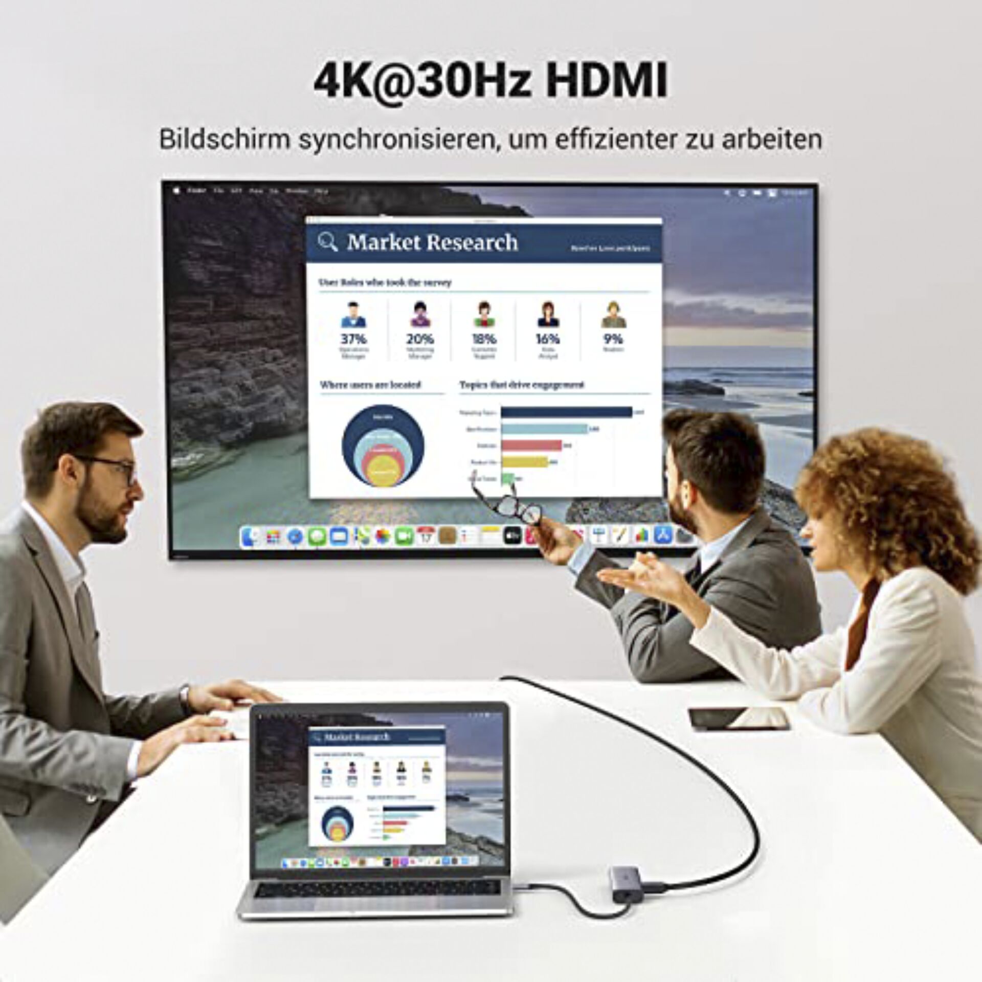 UGREEN USB-C to 2*USB3.0+HDMI+RJ 45+SD&TF +PD port Hub