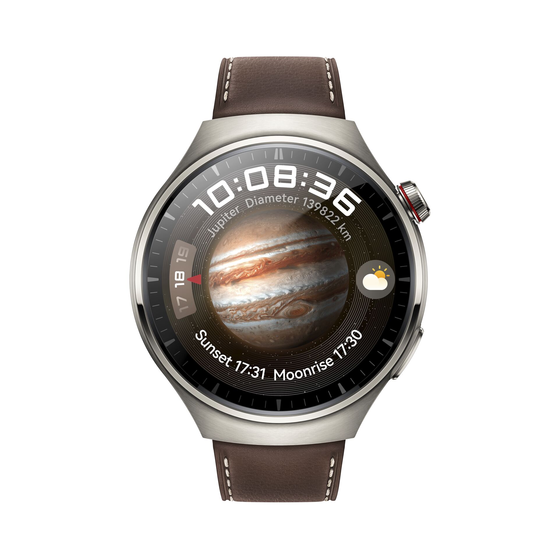 HUAWEI Watch 4 Pro Classic marrone scuro, pelle