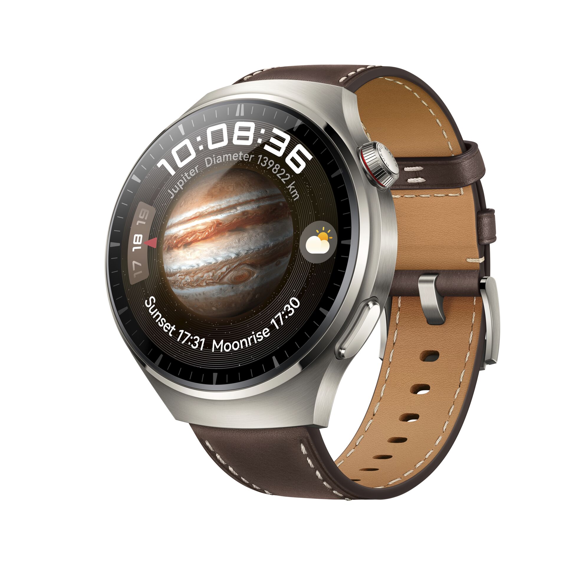 HUAWEI Watch 4 Pro Classic marrone scuro, pelle