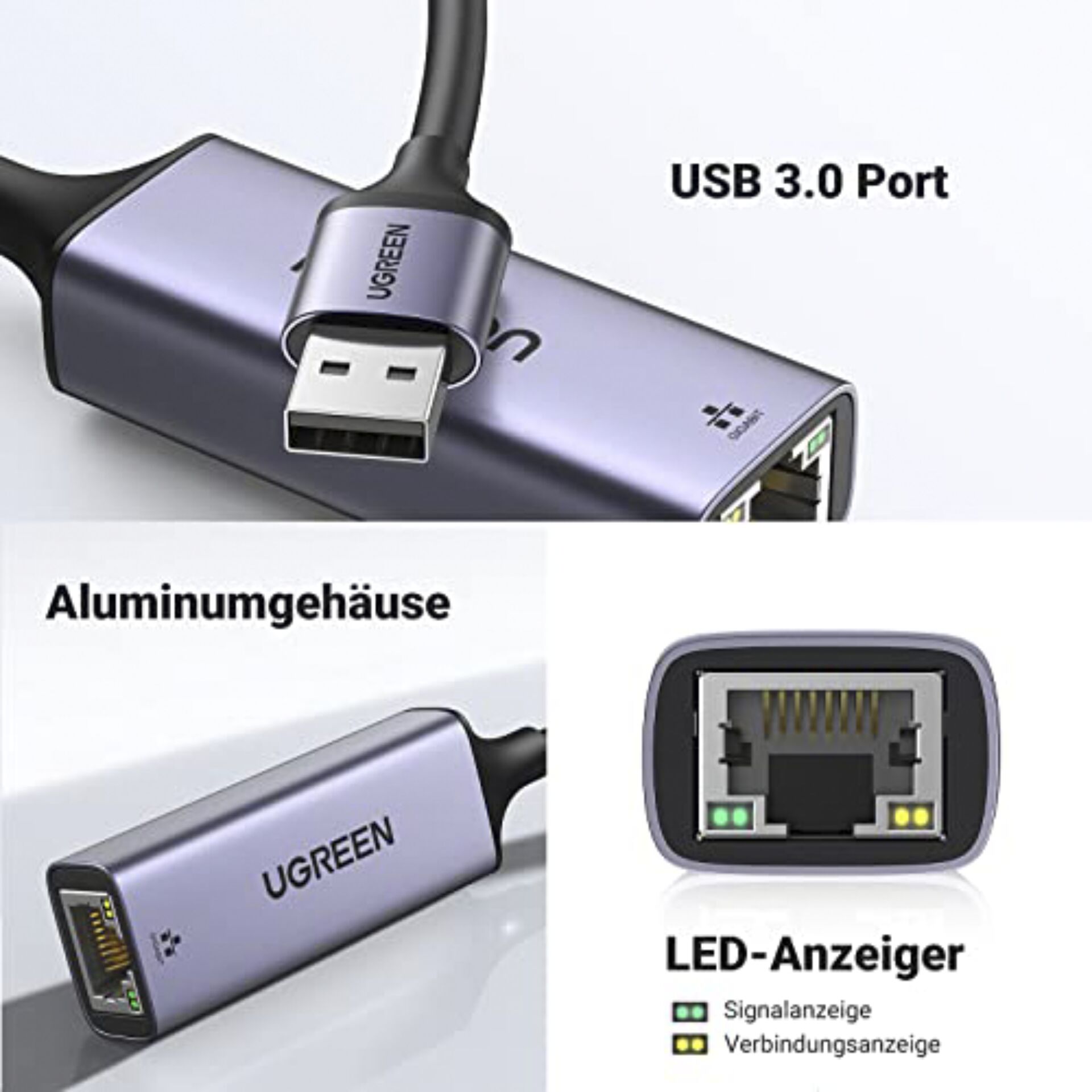 UGREEN USB 3.0 A To Gigabit Ethernet adatt.