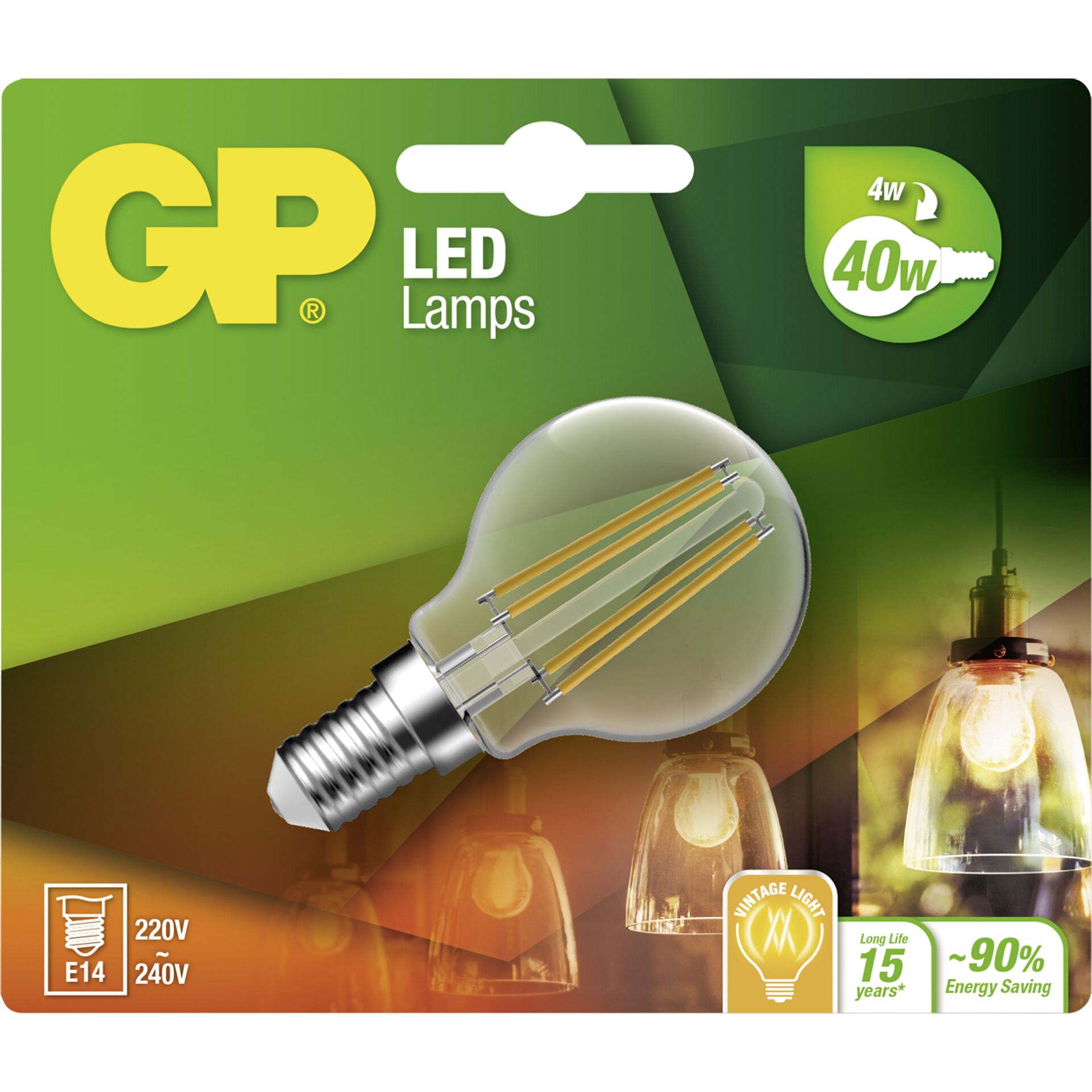 GP Lighting Filament Mini Globe 4W (40W)  470 lm