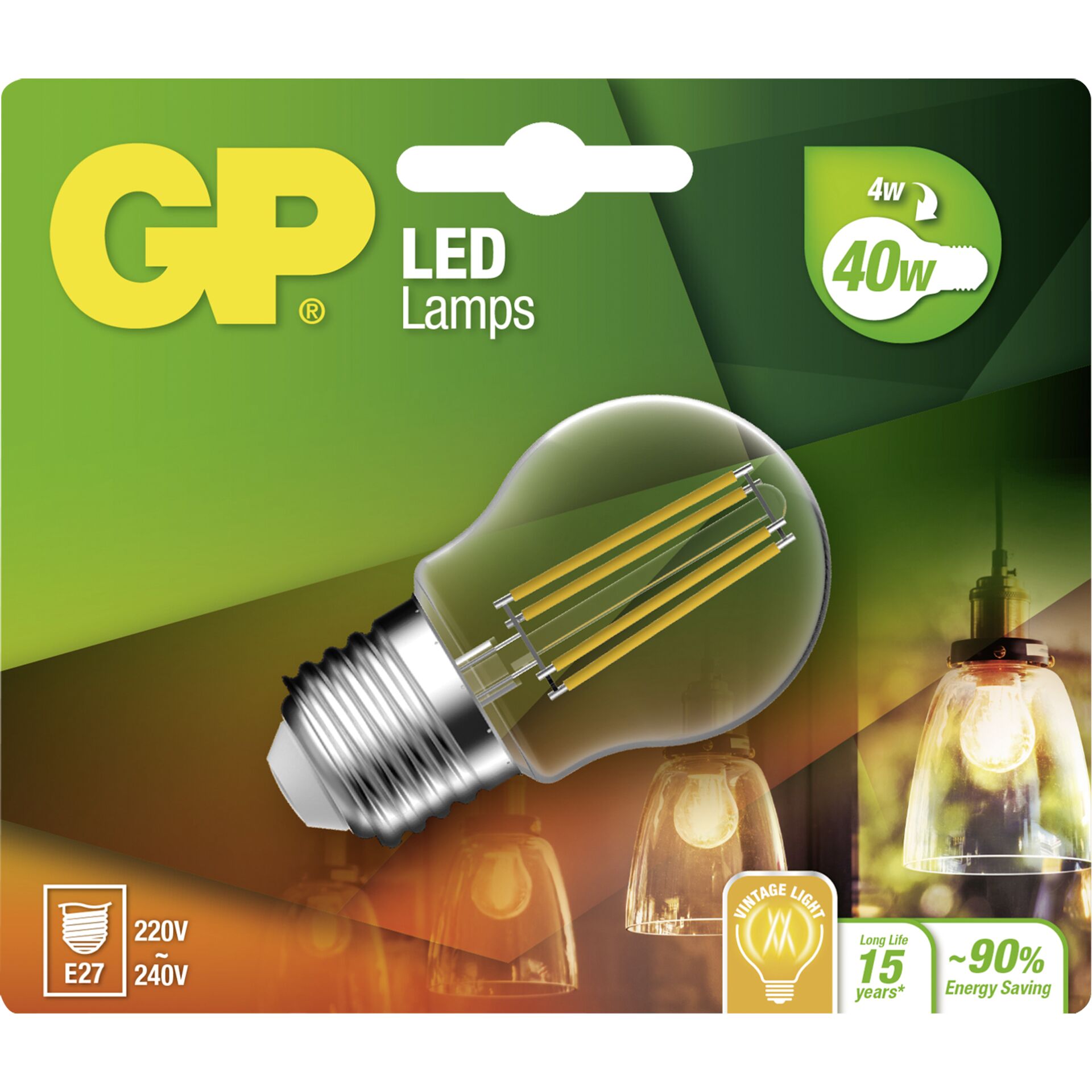 GP Lighting Filament Mini Globe 4W (40W)  470 lm